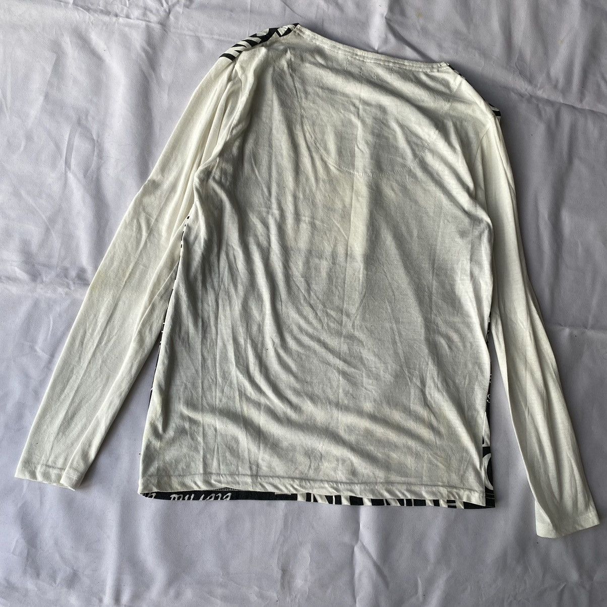 If Six Was Nine × Japanese Brand × Le Grande Bleu (L.G.B.) Japanese Poem Newspaper Long Sleeve Ifsix Lgb Style Size US M / EU 48-50 / 2 - 10 Thumbnail