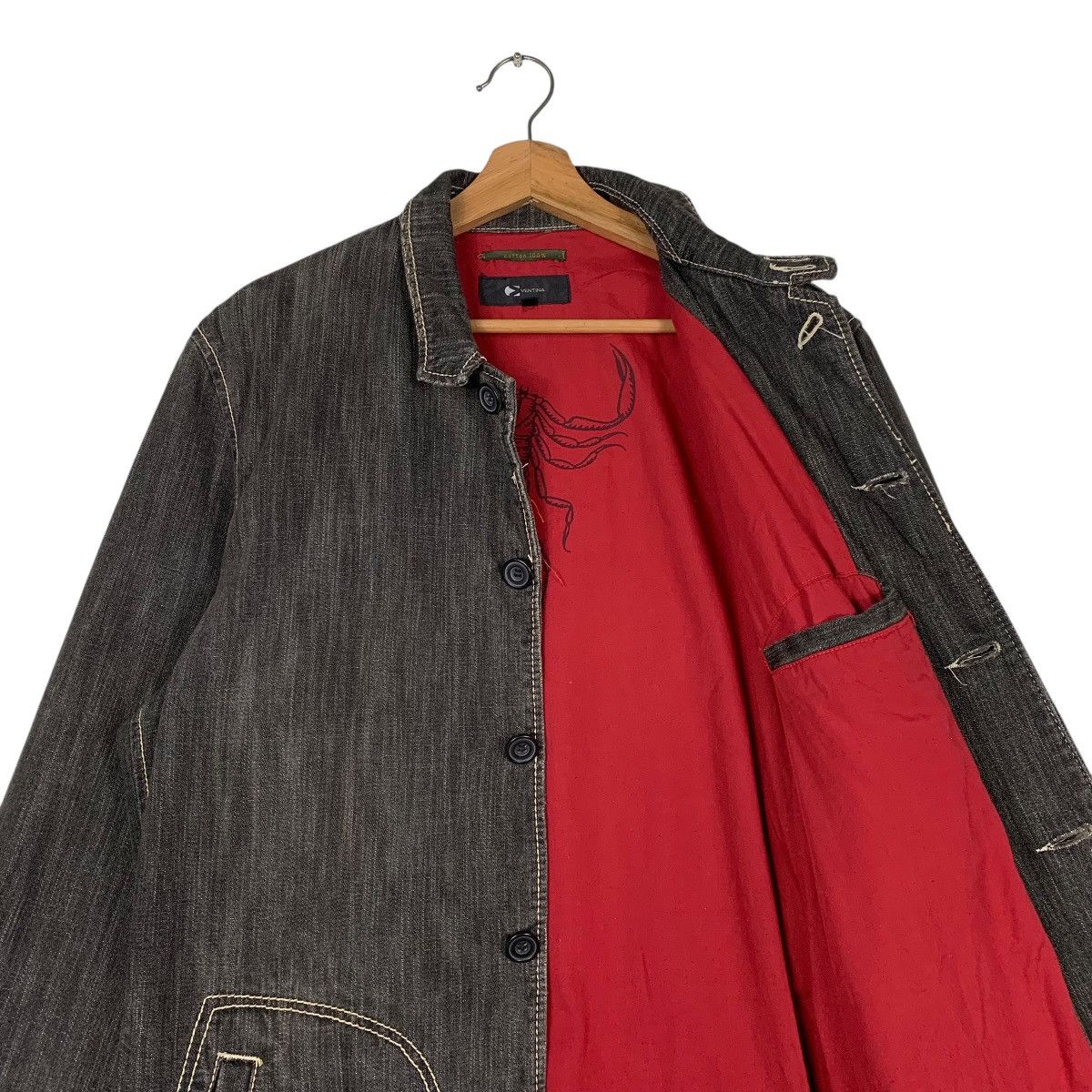 Japanese Brand Ventina Scorpion Denim Chore Jacket Size US L / EU 52-54 / 3 - 10 Thumbnail