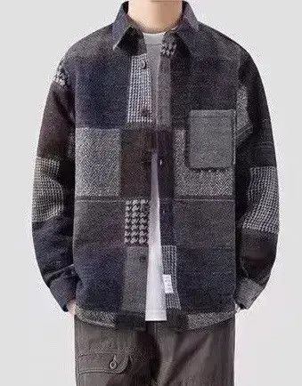 VIBE Retro fashion patchwork pattern button up shirt Size US L / EU 52-54 / 3 - 6 Thumbnail