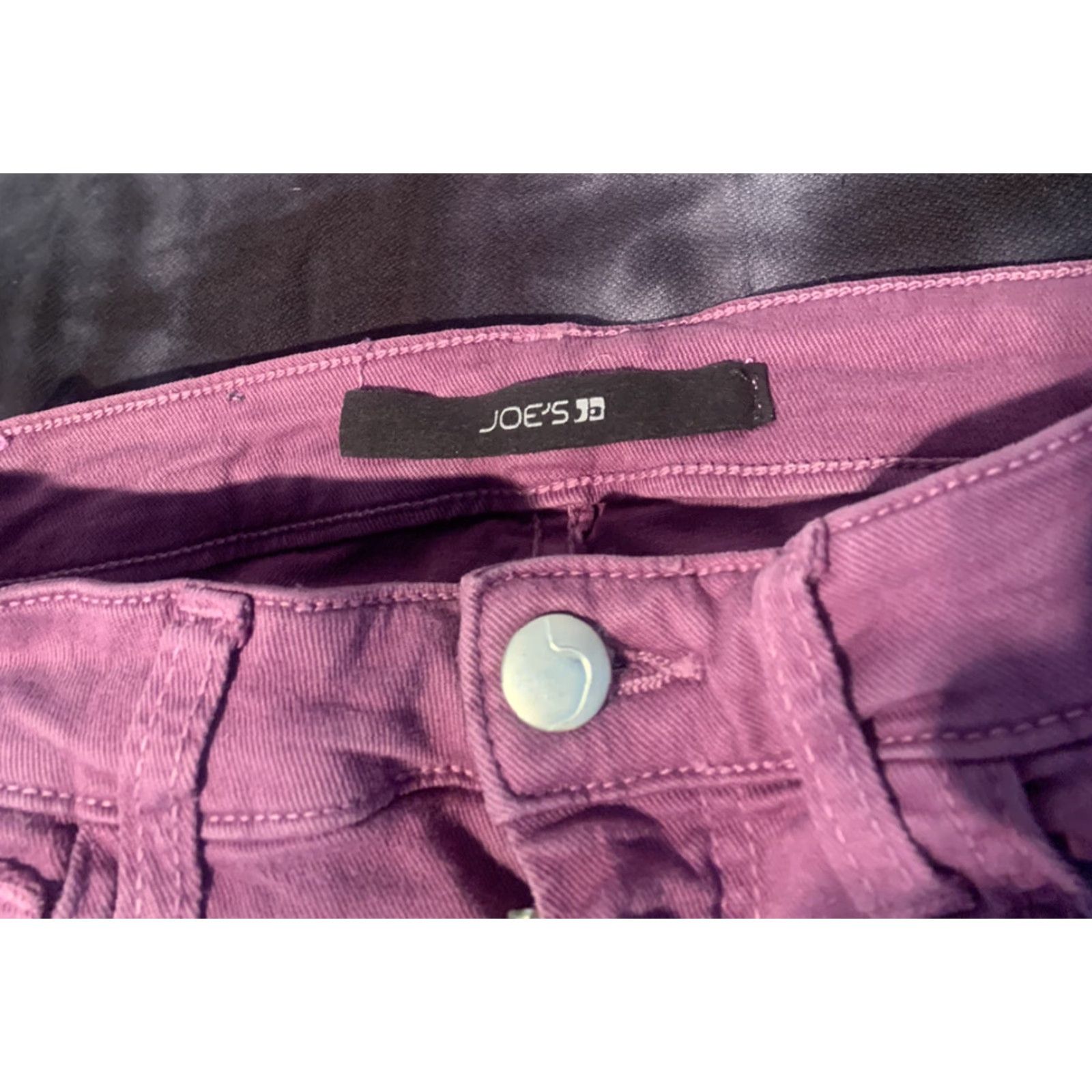 Vintage Joe's Jeans Jeans Women Skinny Low Rise Purple 26 32 Inseam Stretch Denim Slim Regular Button Zipper Size 26" / US 2 / IT 38 - 5 Thumbnail