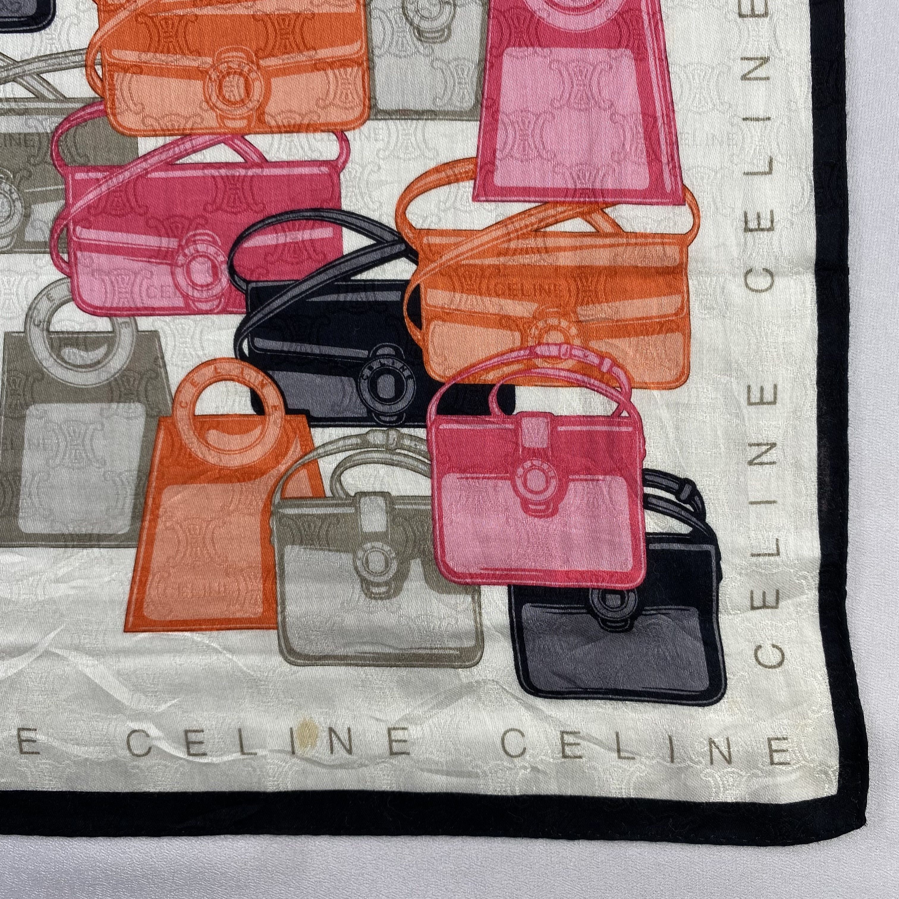 Celine × Vintage Celine Handkerchief / Neckerchief / Bandana-P1054 Size ONE SIZE - 3 Thumbnail