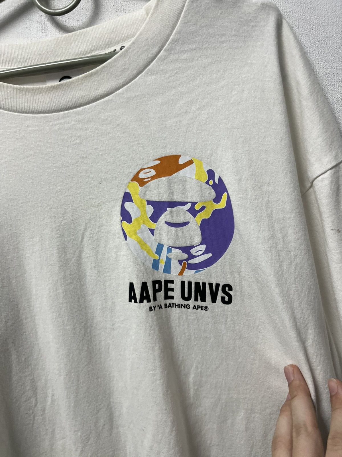 Aape Aape Bape circle logo t-shirt tee big logo Size US XL / EU 56 / 4 - 5 Thumbnail