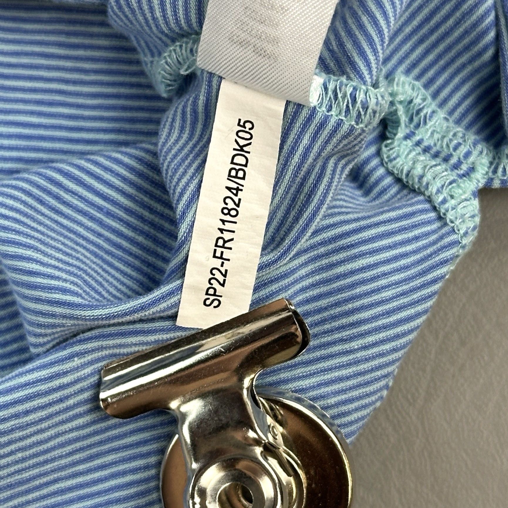 Vintage B Draddy Sport Polo Shirt Mens Large Blue Stripe Embroidered Performance Golf Shirt Mens Large Blue Stripe Embroidered Logo Sports Golf Size US L / EU 52-54 / 3 - 5 Thumbnail