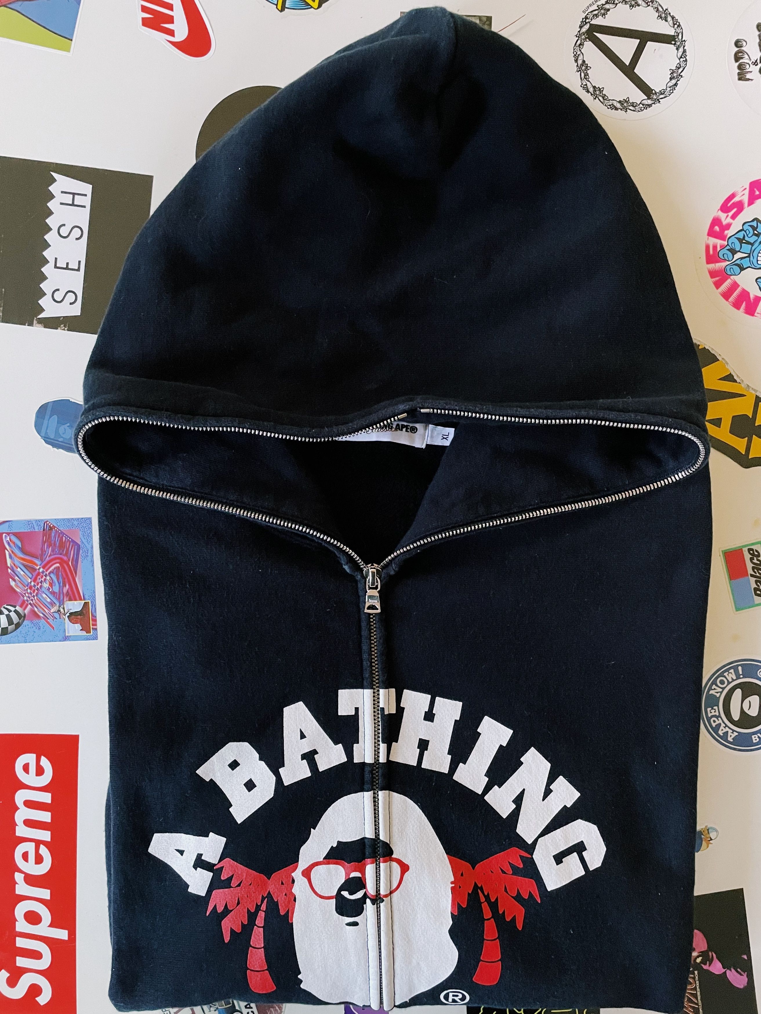 Bape Vintage 2008 Bape LA Limited College Logo Full zip Hoodie Size US XL / EU 56 / 4 - 10 Thumbnail