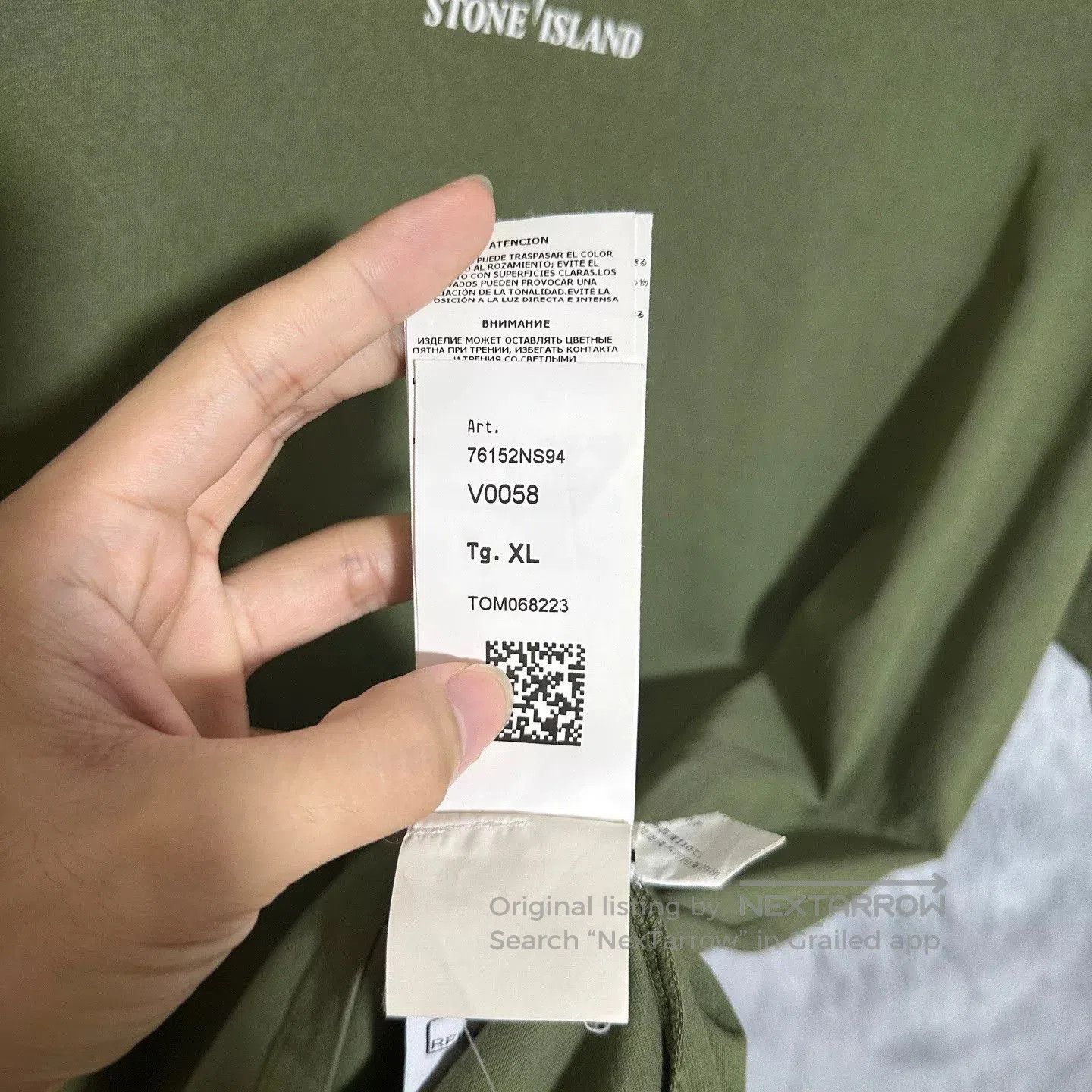 Stone Island Stone Island Large Back Logo T-Shirt. Size US XL / EU 56 / 4 - 7 Thumbnail