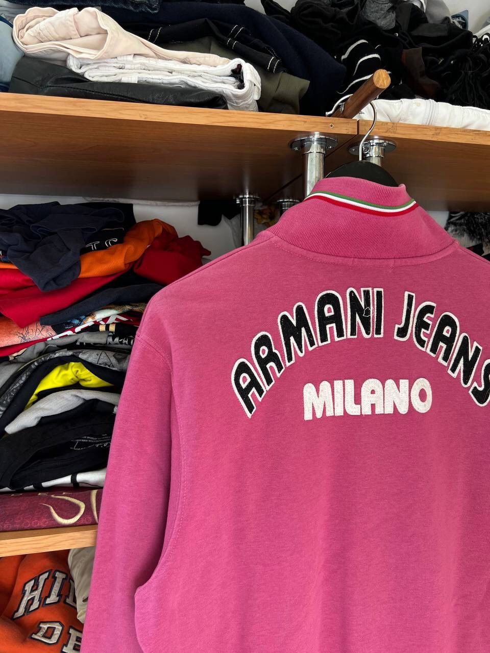 Giorgio Armani Armani Jeans Zip Y2K Glamour Unique Sweater Size US M / EU 48-50 / 2 - 2 Thumbnail