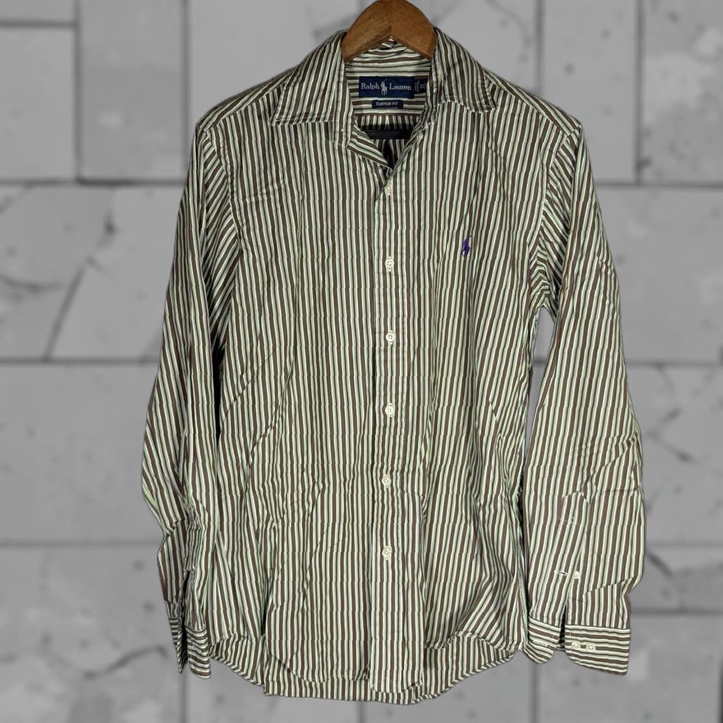 Ralph Lauren RALPH LAUREN Custom Fit Striped Long Sleeve Button-Up Shirt Mens Size M Multicolor Size US M / EU 48-50 / 2 - 1 Thumbnail
