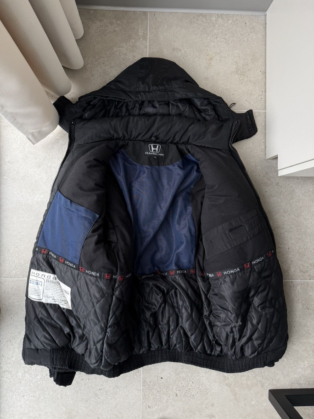 Honda Vintage Honda Puffer Winter Jacket Y2K Racing Size US XL / EU 56 / 4 - 8 Thumbnail