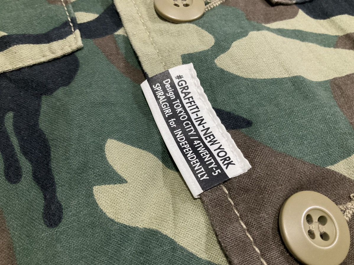 Hysteric Glamour × Japanese Brand × Seditionaries 🔥Sick Y2K Spiral Girl Camo Cropped Jacket Size US M / EU 48-50 / 2 - 3 Thumbnail
