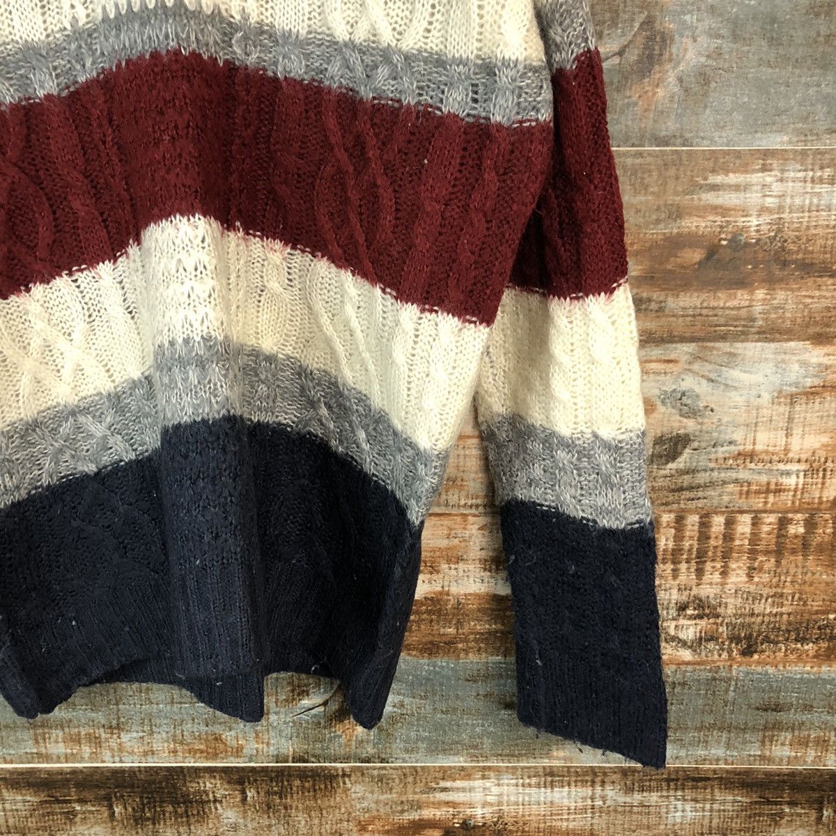 Homespun Knitwear Ingni Stripe japan sweatshirt Knitwear #A1732 Size M / US 6-8 / IT 42-44 - 8 Thumbnail