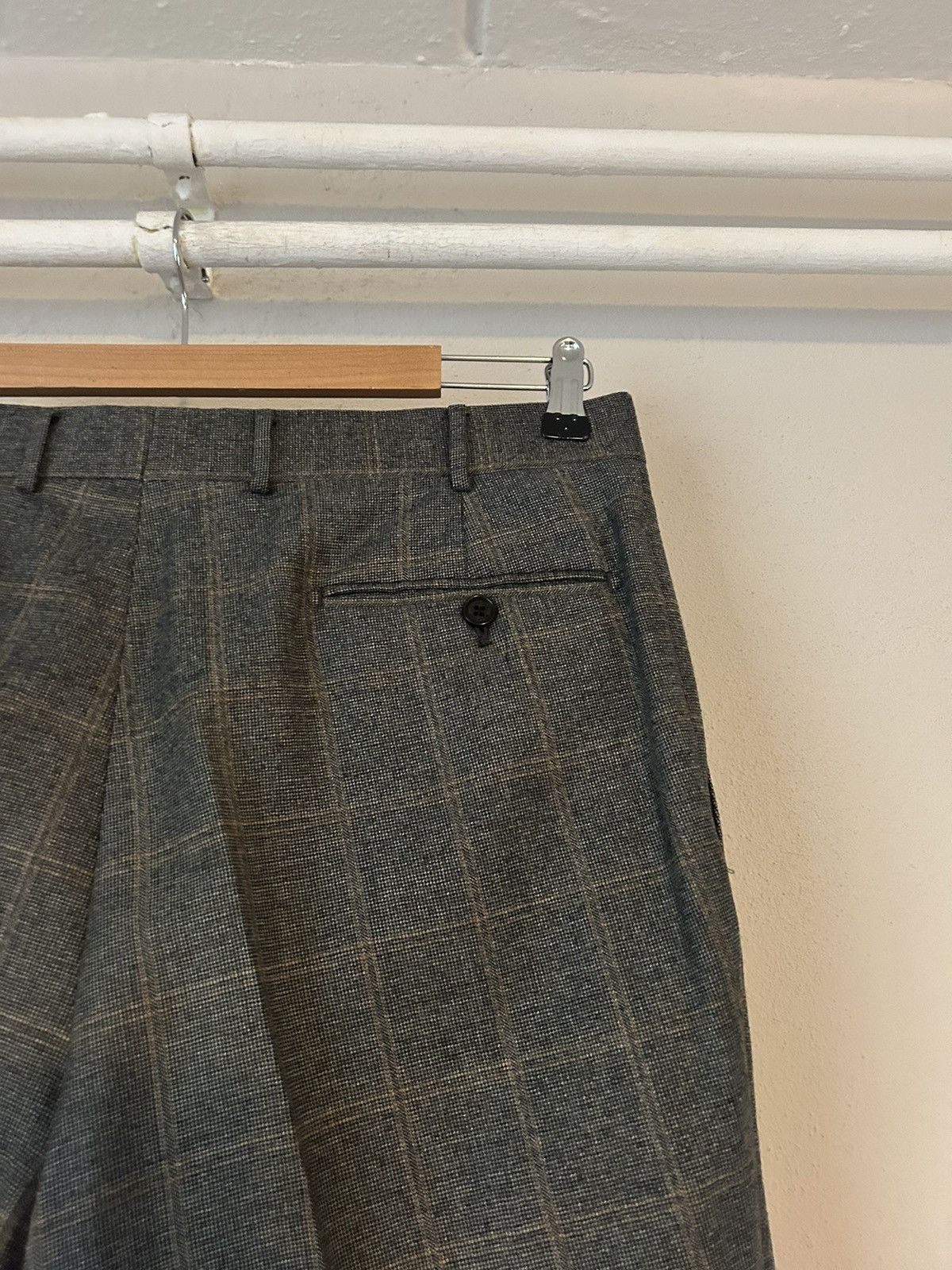 Valentino AW2008 Checkered Gray Wool Pants Size US 36 / EU 52 - 11 Thumbnail