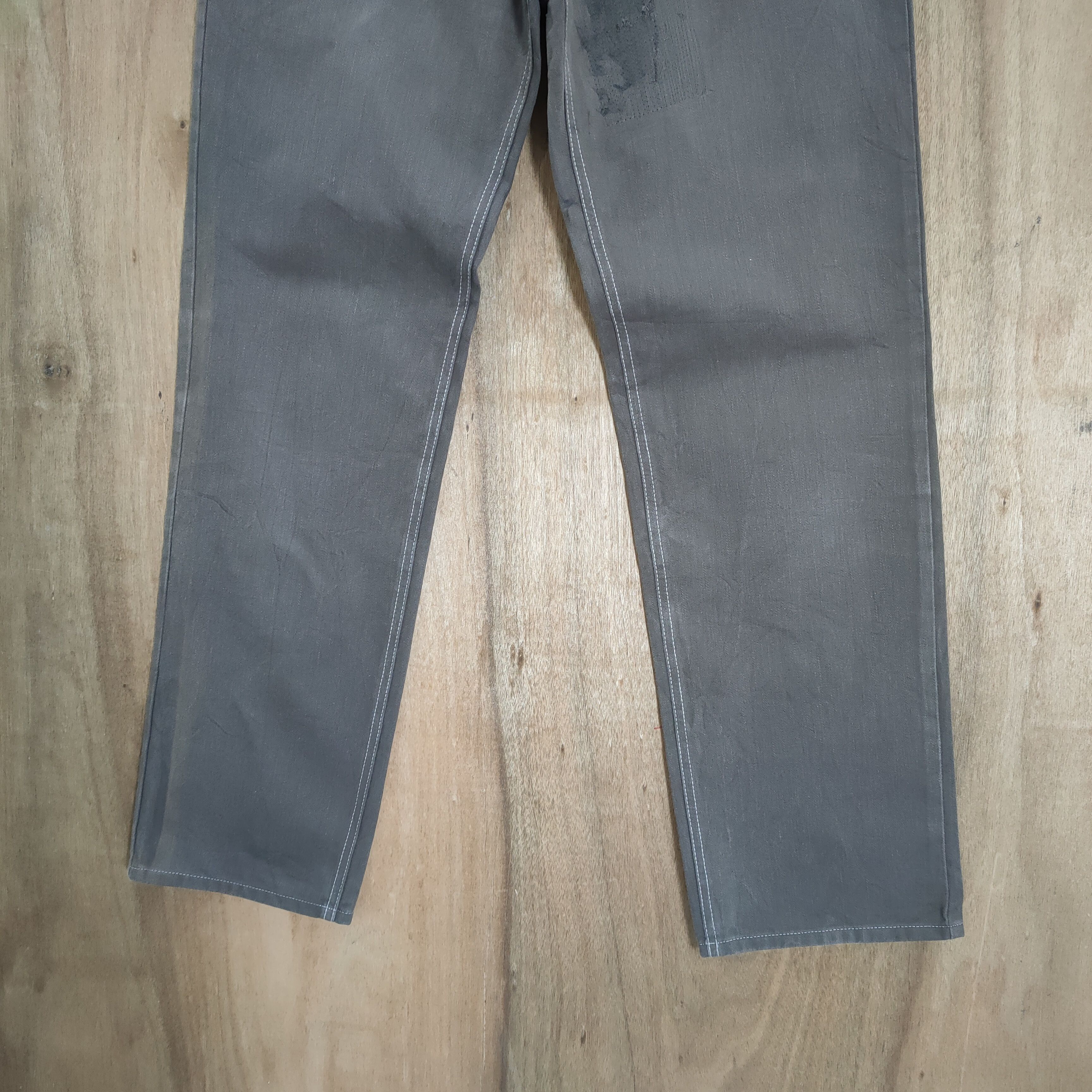 Yohji Yamamoto INED HOMME by YOHJI YAMAMOTO BROWN DENIM PANTS Size US 32 / EU 48 - 4 Thumbnail