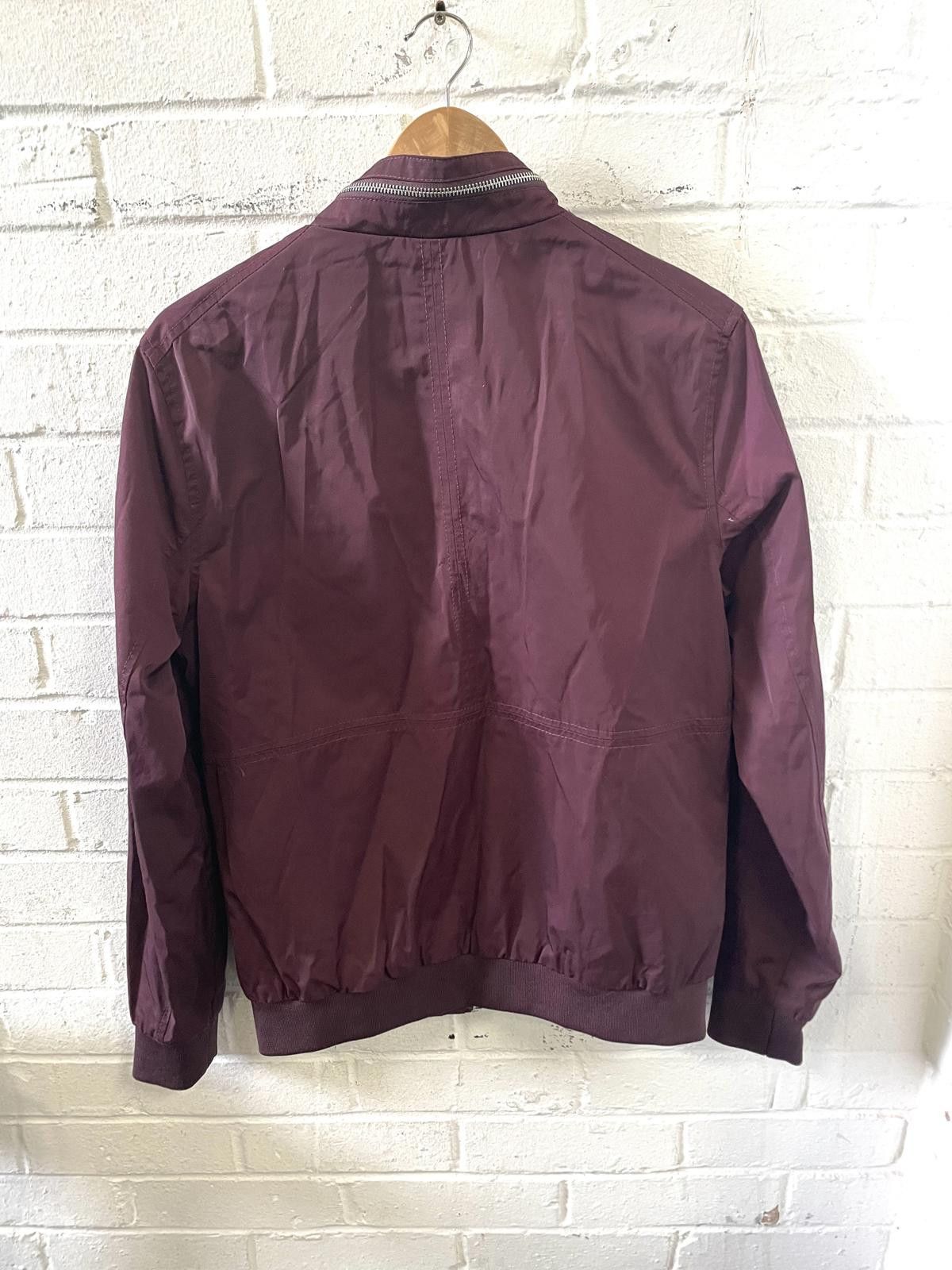 River Island Men's Burgundy Zipper Jacket by River Island Size US M / EU 48-50 / 2 - 4 Thumbnail