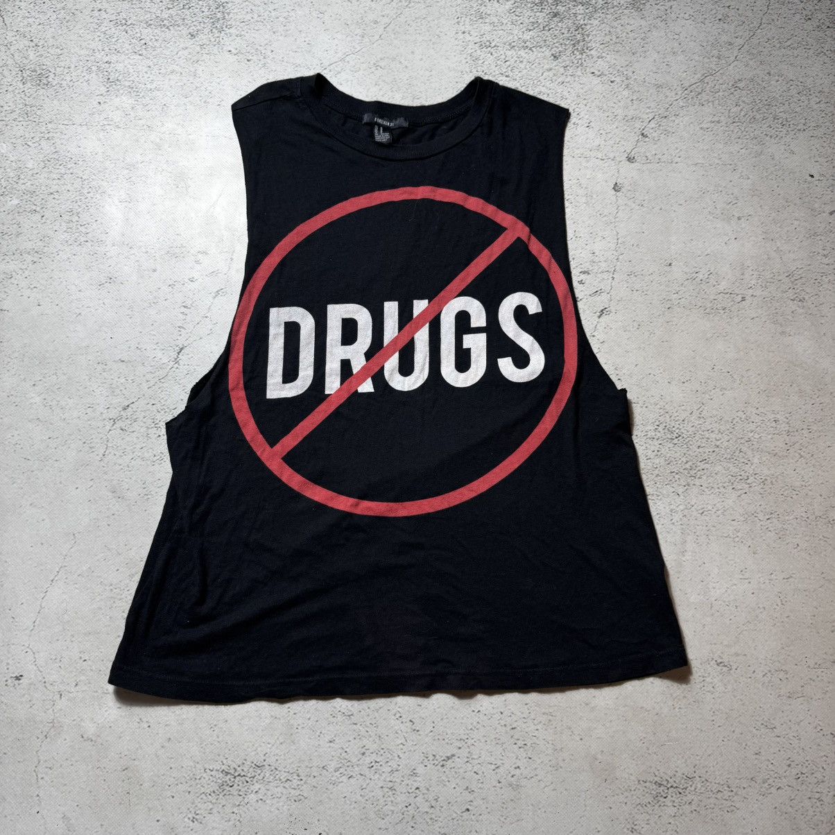 Forever 21 × Vintage vintage 90s y2k forever 21 t shirt no drugs sexy Size US M / EU 48-50 / 2 - 1 Thumbnail