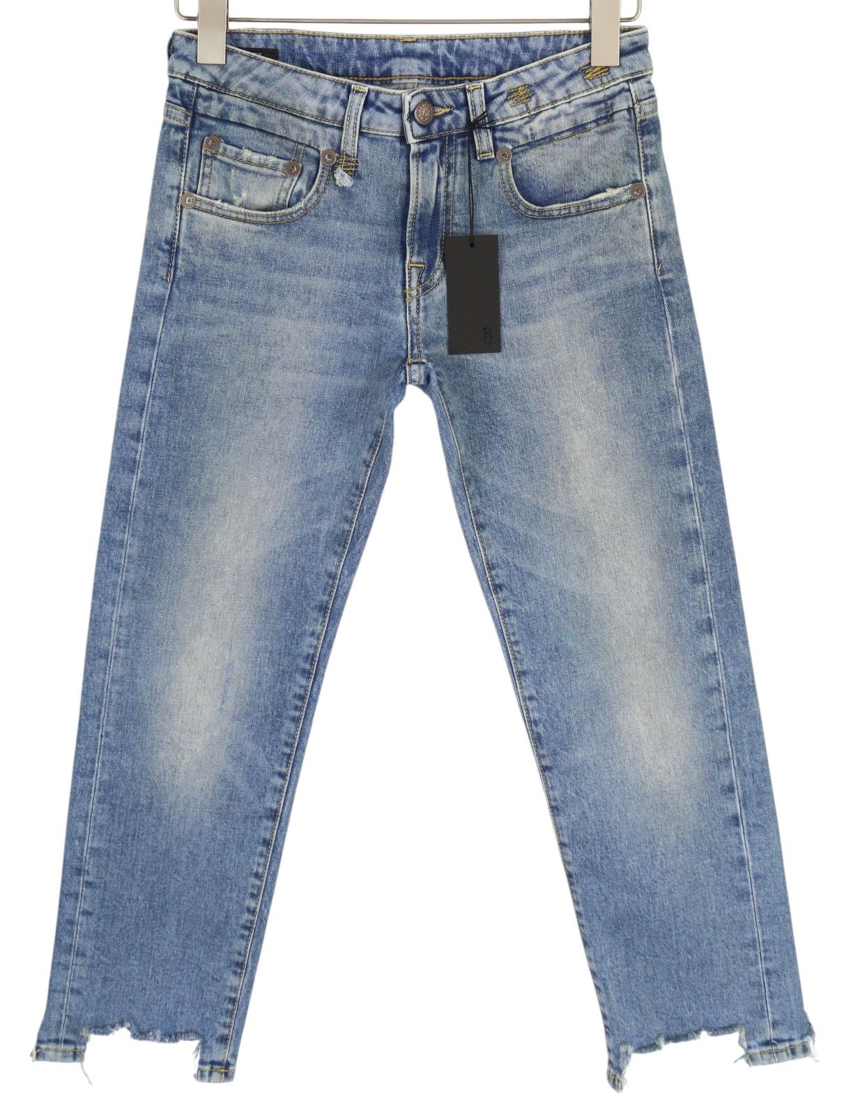 R13 BOY STRAIGHT 25 Jasper Stretch Ankle Length Jeans 84431 Size 25" / US 0 / IT 36 - 2 Thumbnail