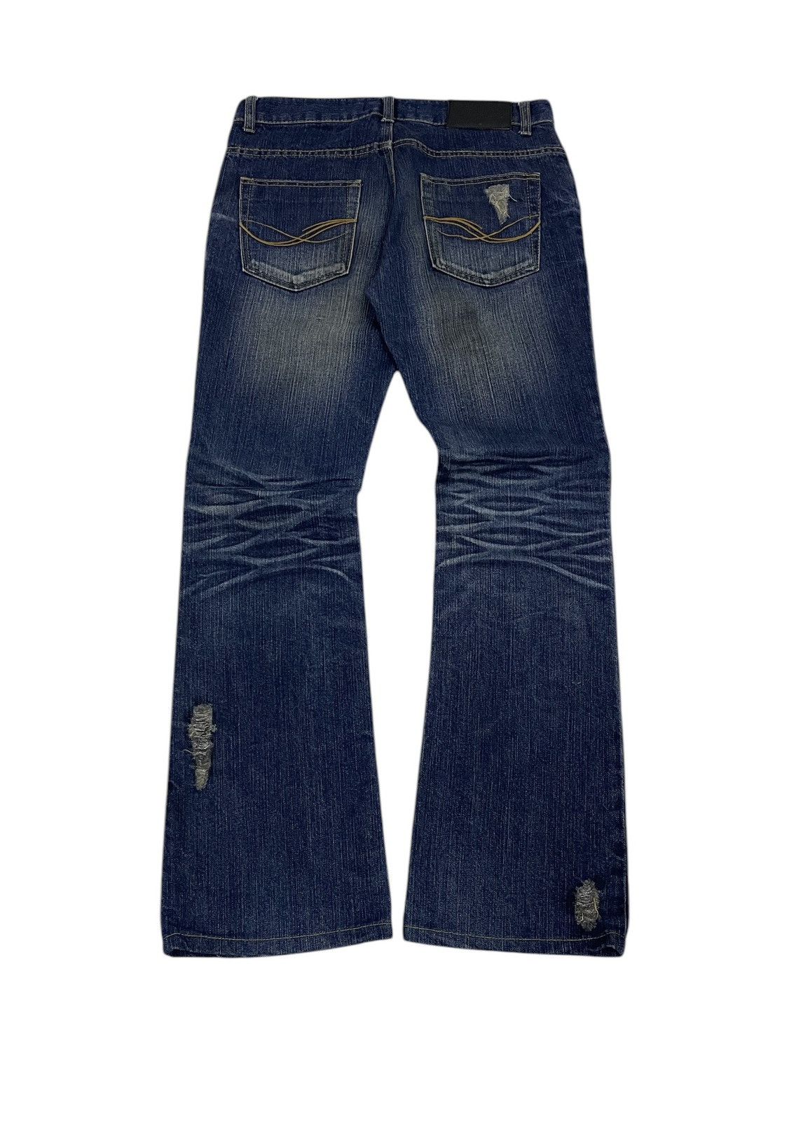 14th Addiction CavariA Japan Distressed Flare Jeans Size US 30 / EU 46 - 1 Thumbnail