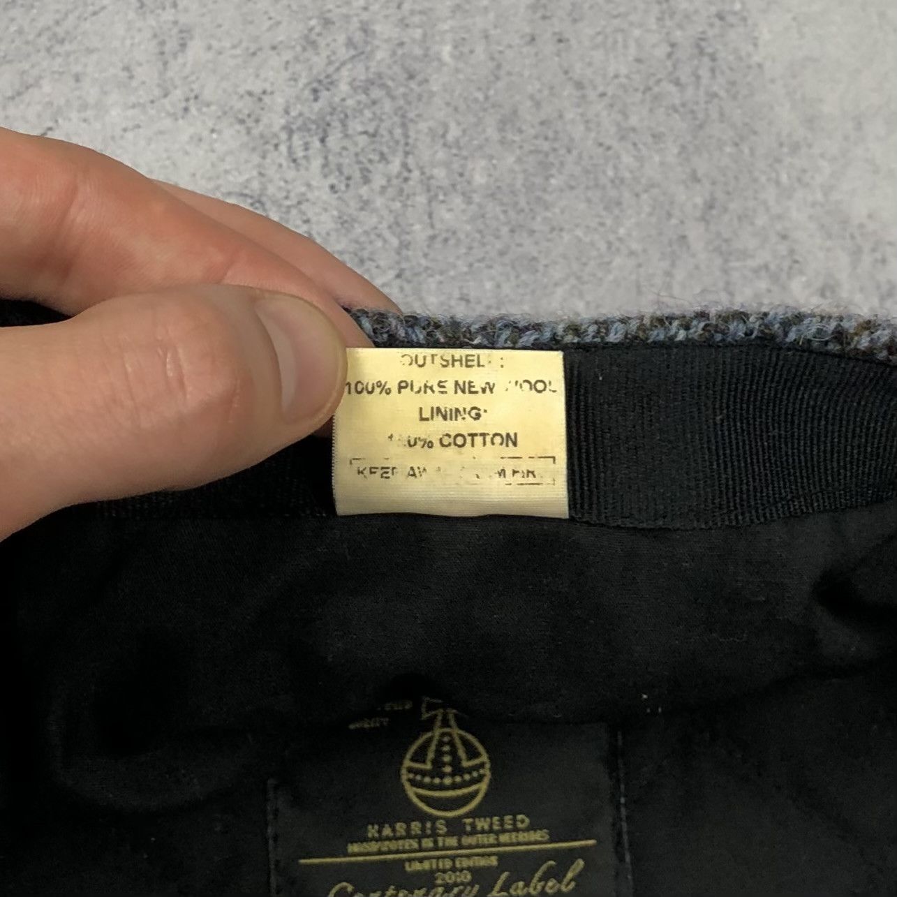 Harris Tweed Harris Tweed Flat Cap Limited Edition Centenary Label Size ONE SIZE - 7 Thumbnail