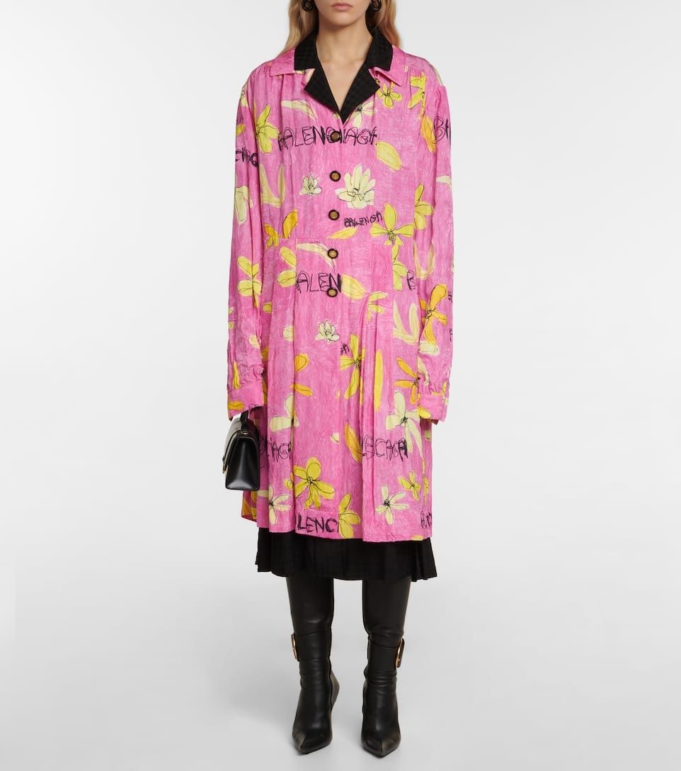Balenciaga o1y0625 Midi Dress in Multicolor Size S / US 4 / IT 40 - 4 Thumbnail