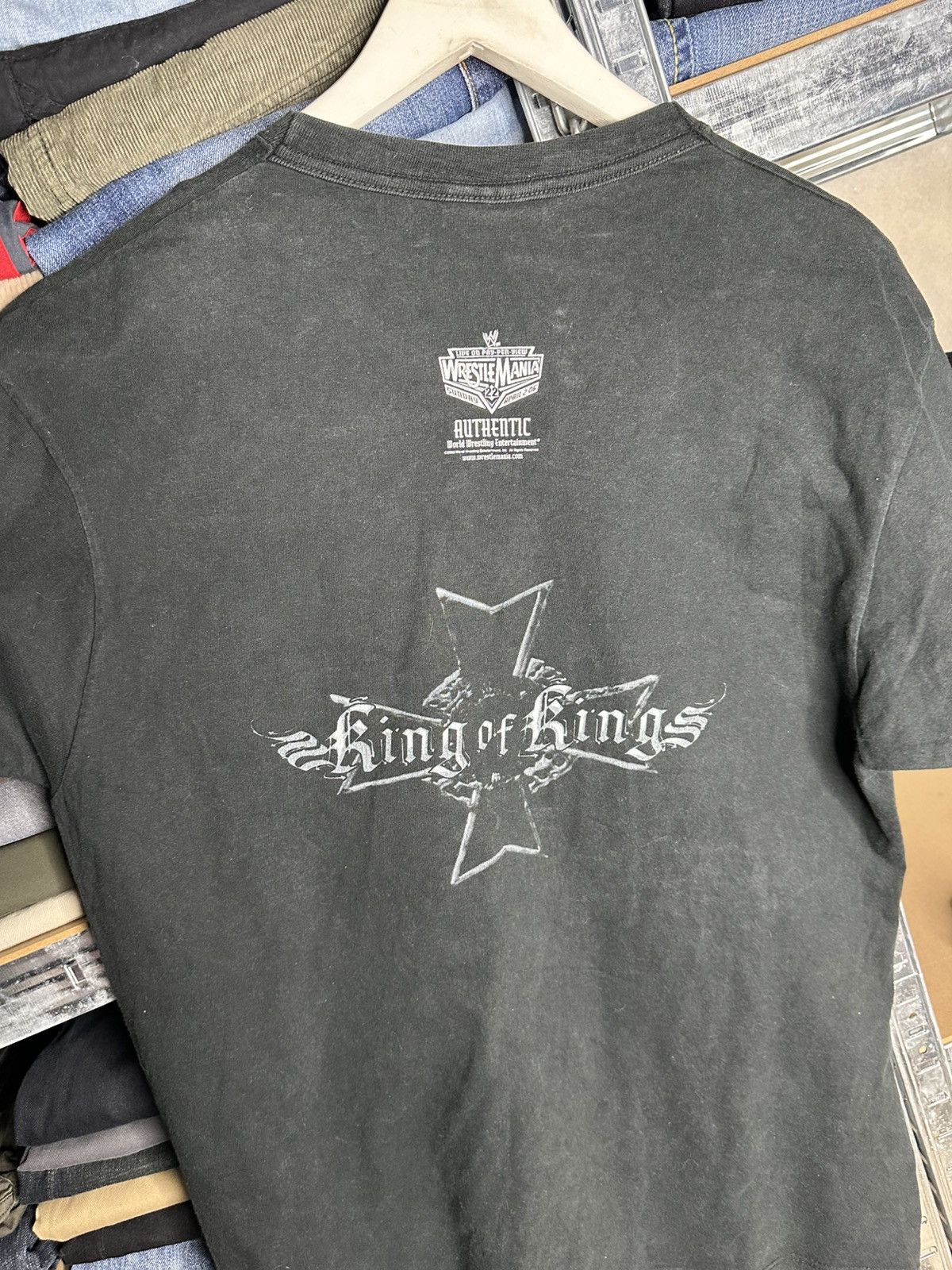 WWE Wwe Wwf Vintage Y2K King of Kings Skull Wrestling T-shirt Size US L / EU 52-54 / 3 - 4 Thumbnail