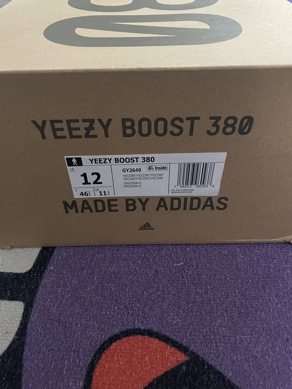 Adidas × Kanye West × Yeezy Yeezy Boost 380 “YECORAITE” Size US 12 / EU 45 - 7 Thumbnail