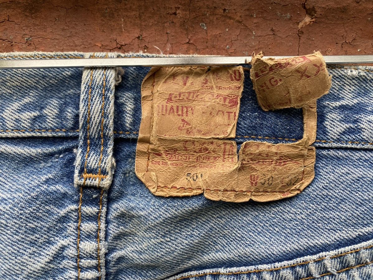 Levi's × Levi's Vintage Clothing × Vintage W29x28.5 vintage levi's 501 distressed made in USA Size US 29 - 3 Thumbnail