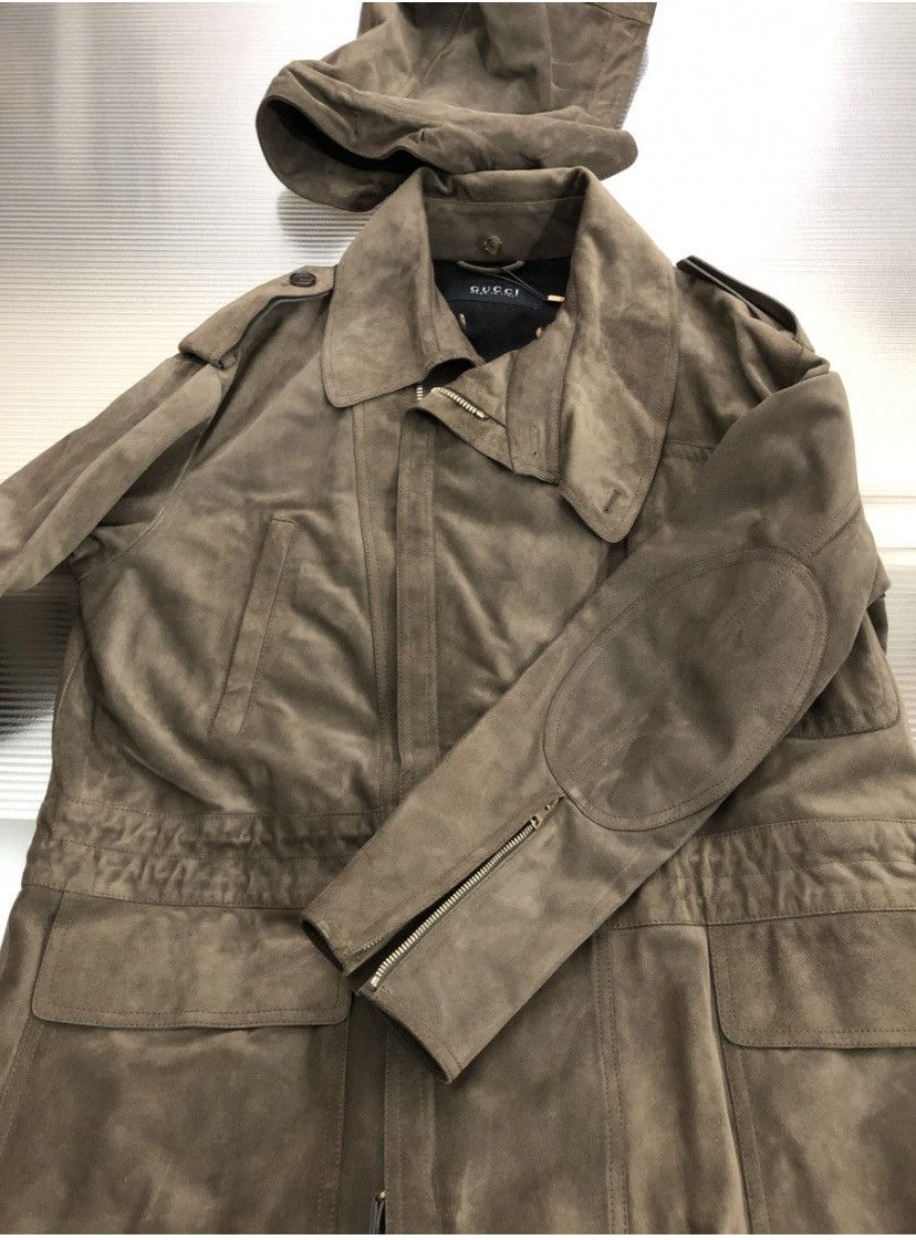 Gucci Gucci 🇮🇹 brown distressed suede oversized duster coat 44 NWT Size US S / EU 44-46 / 1 - 5 Thumbnail