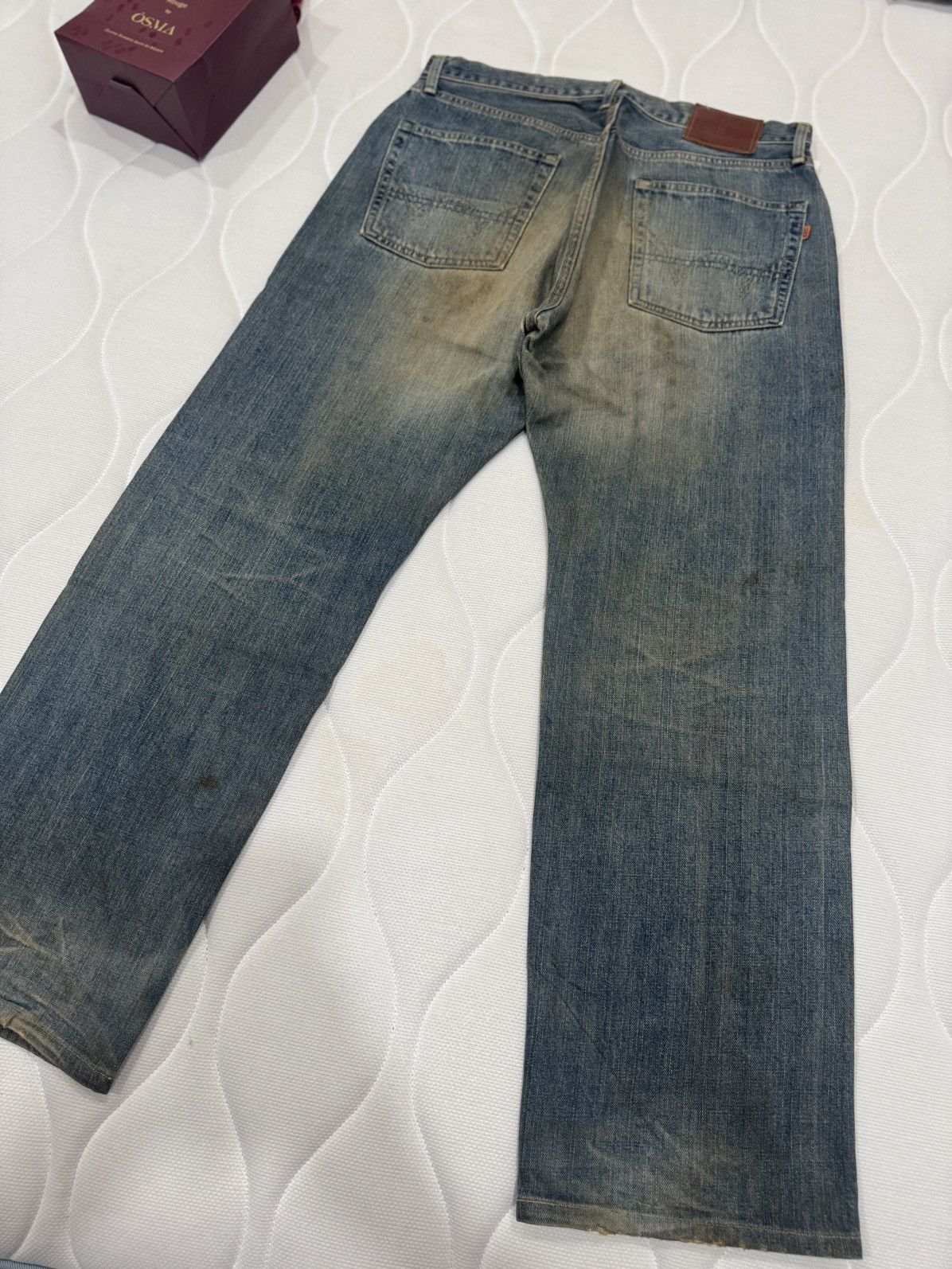 Edwin Sales‼️Ditressed Rusty Vtg Edwin 505X Selvedge (AB-1002) Size US 34 / EU 50 - 11 Thumbnail