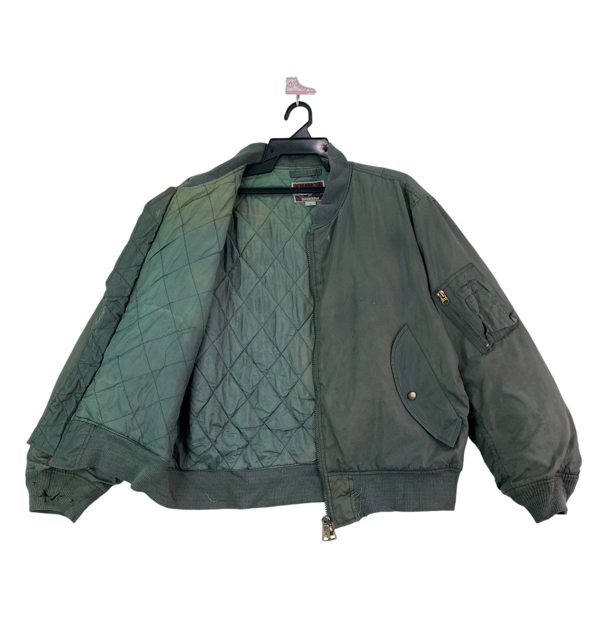 Vintage Vintage ma-1 aviator embroidered logo flight jacket Size US L / EU 52-54 / 3 - 5 Thumbnail