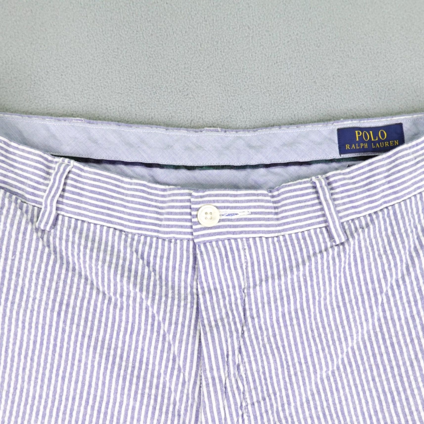Polo Ralph Lauren Polo Ralph Lauren Short Mens 32 Blue White Seersucker Stripes Stretch Classic Size US XS / EU 42 / 0 - 2 Thumbnail