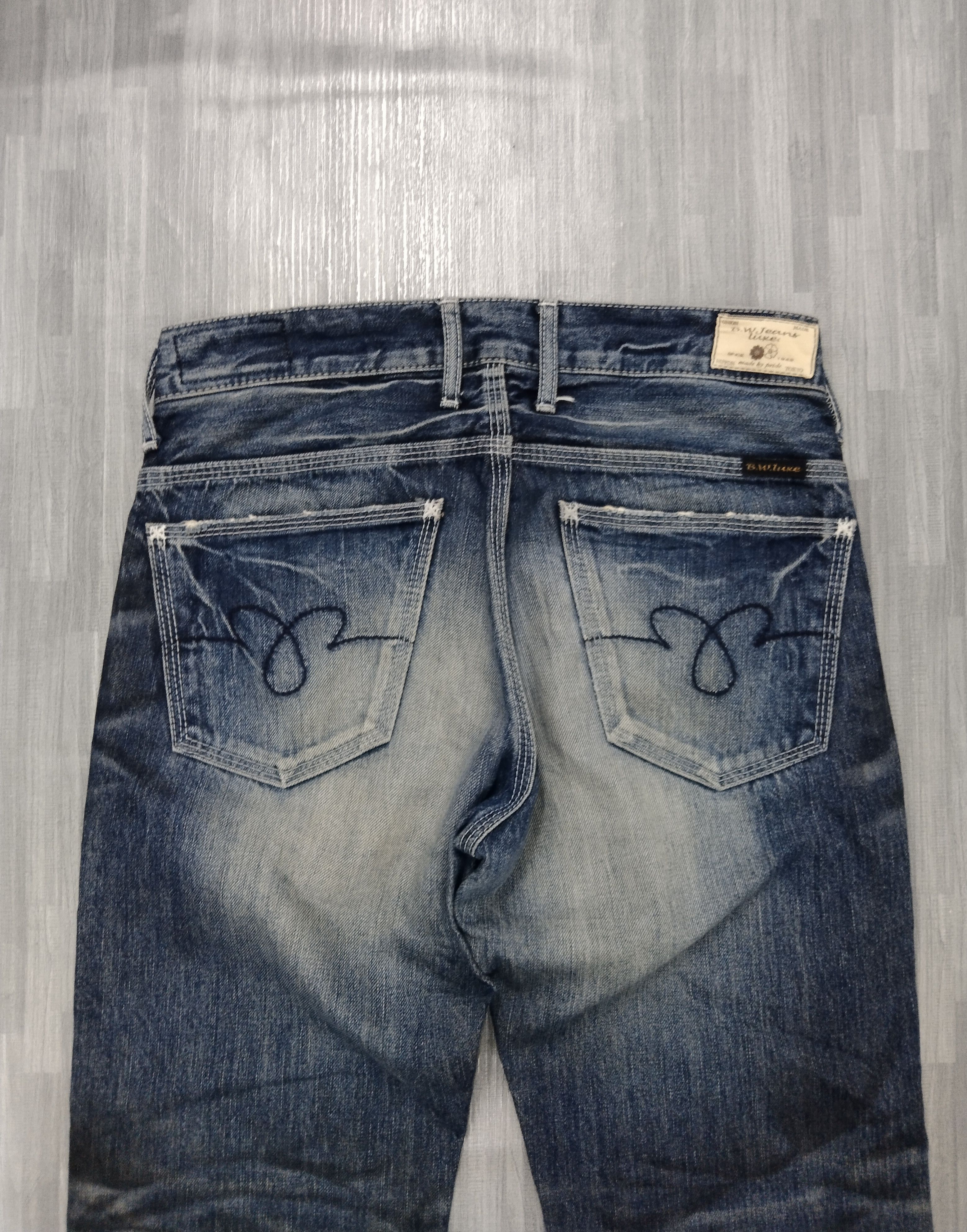 Japanese Brand FLARE SICK BLUEWAY COMPANY DENIM PANTS Size US 28 / EU 44 - 5 Thumbnail