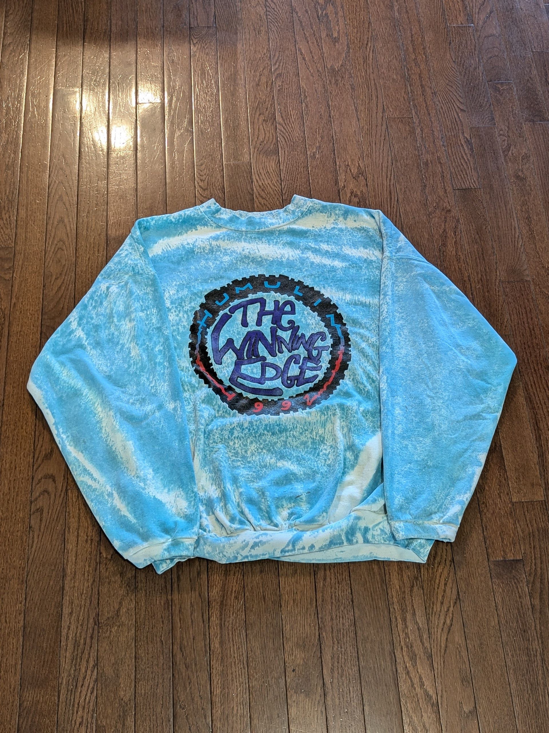 Vintage 1992 The Winning Edge Blue Tie Dye Crewneck Size XL (28x28) Size US XL / EU 56 / 4 - 1 Thumbnail