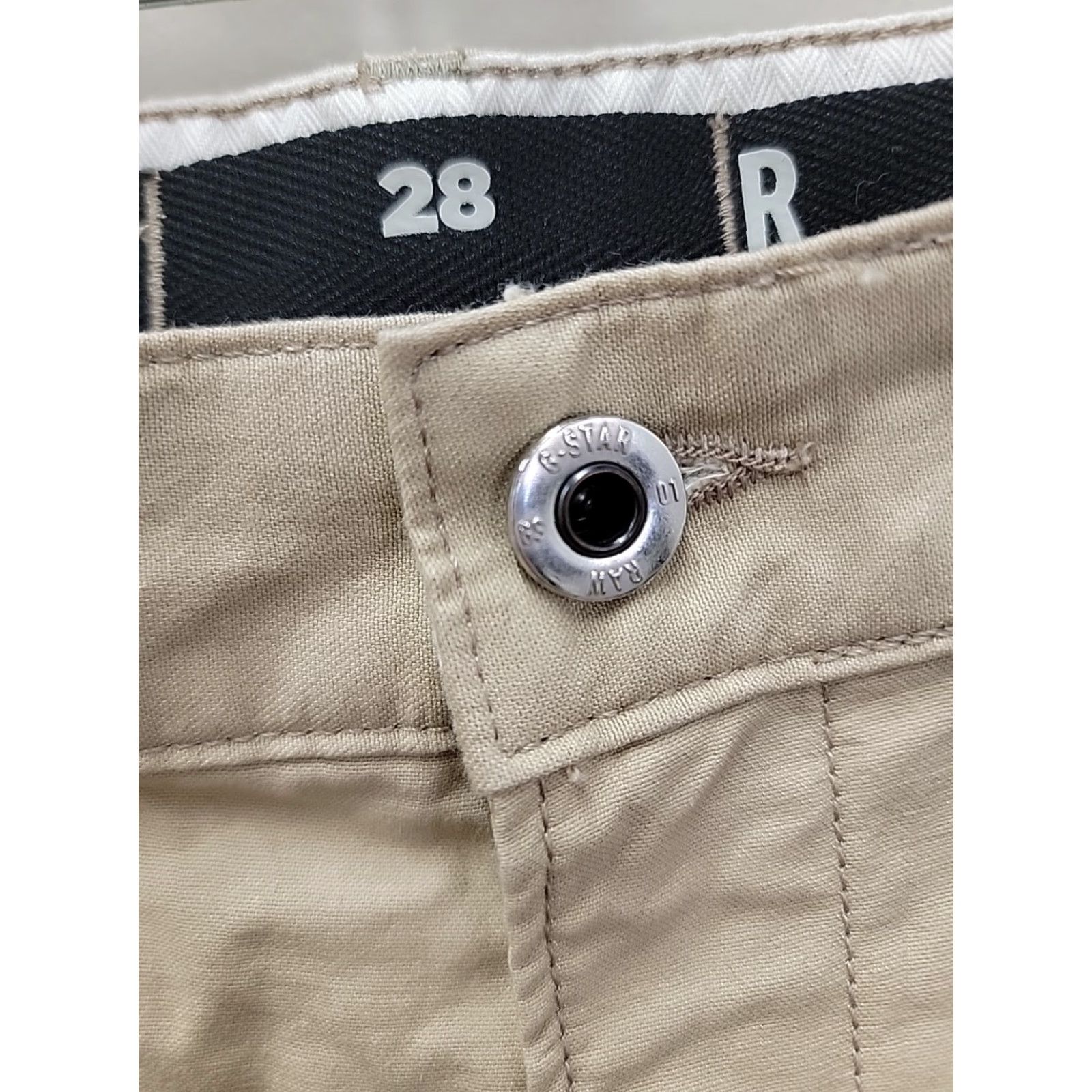 G-Star NWT G-Star Raw 3D Fatigue Shorts Mens 28 Beige Fatigue shorts Mens 28 Beige Stars 5-Pocket Cotton Regular Spring Summer Beig e Size US 28 / EU 44 - 2 Thumbnail