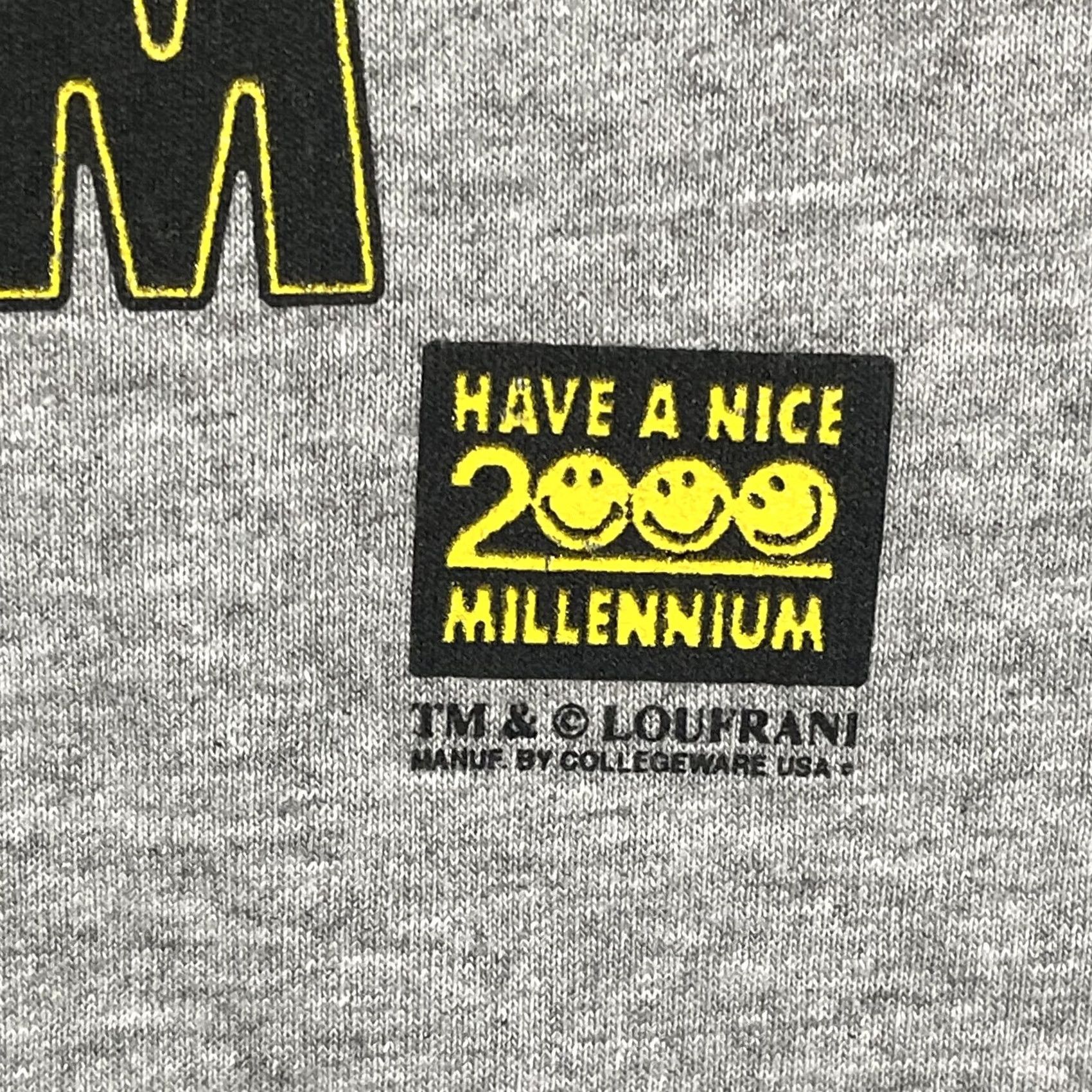Vintage VINTAGE Have A Nice 2000 Millennium Shirt Mens Medium Gray Y2K Graphic Tee Era Size US M / EU 48-50 / 2 - 4 Thumbnail