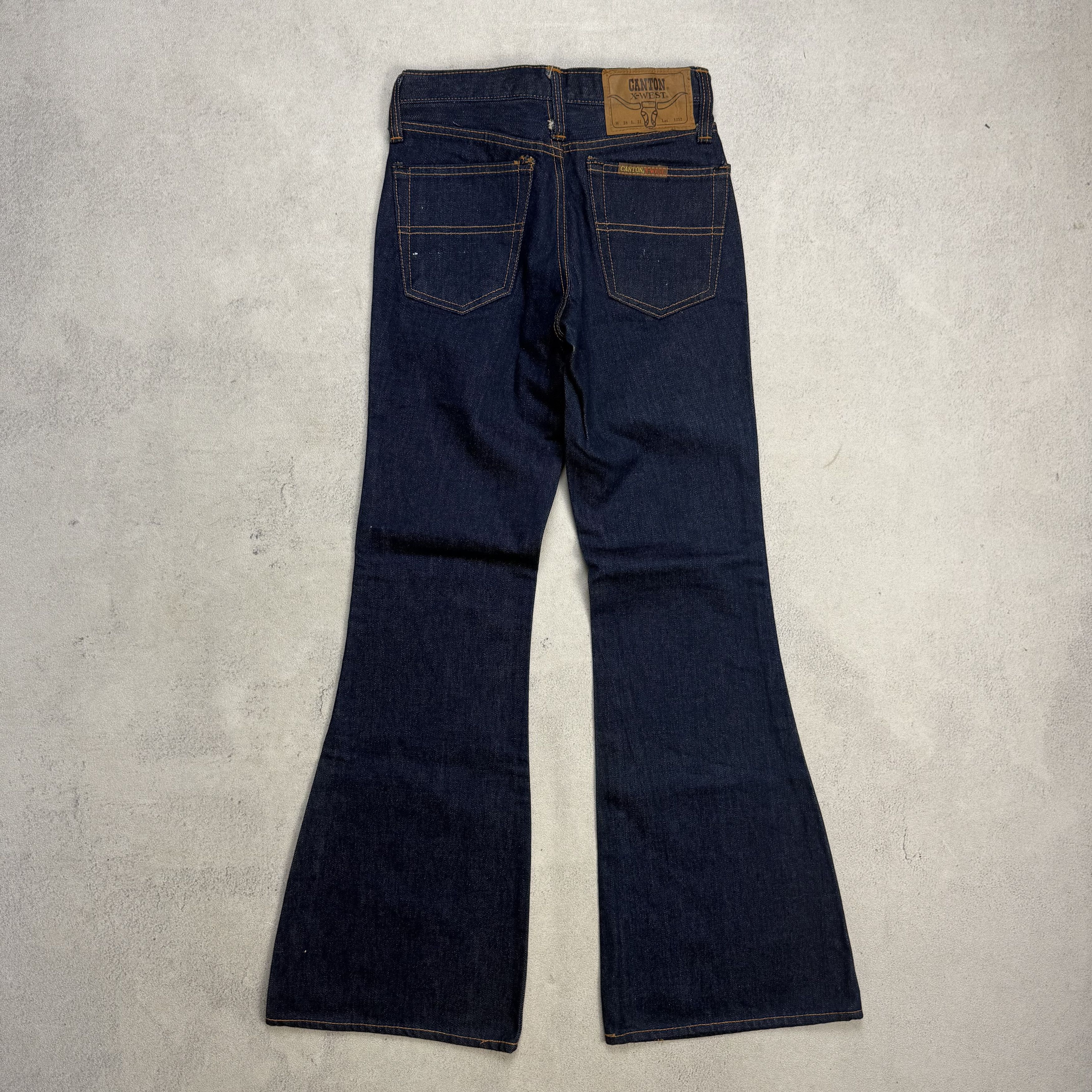 Japanese Brand Vintage Canton X-West Flare Bootcut Denim Size US 28 / EU 44 - 2 Thumbnail