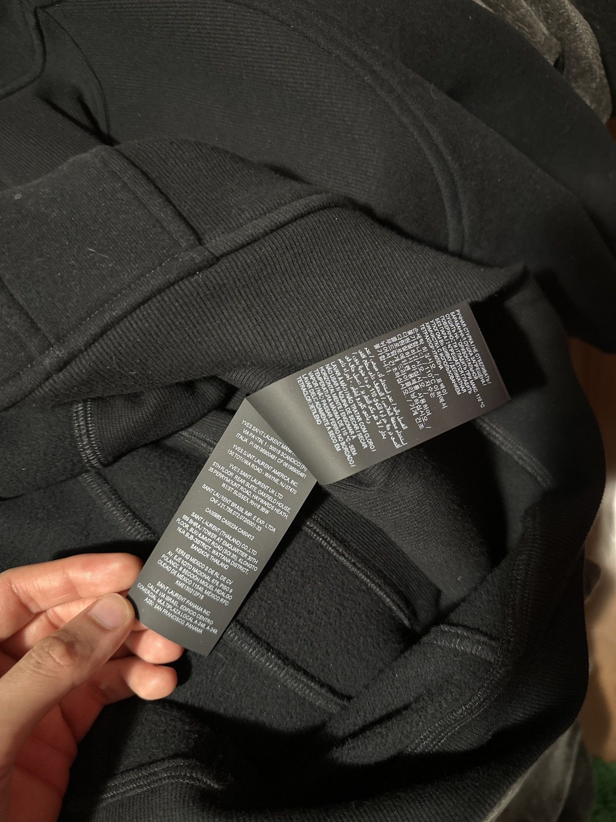 Saint Laurent Paris Saint Laurent Paris Black Fleece Cotton Quarter Zip Jacket L Size US L / EU 52-54 / 3 - 8 Thumbnail