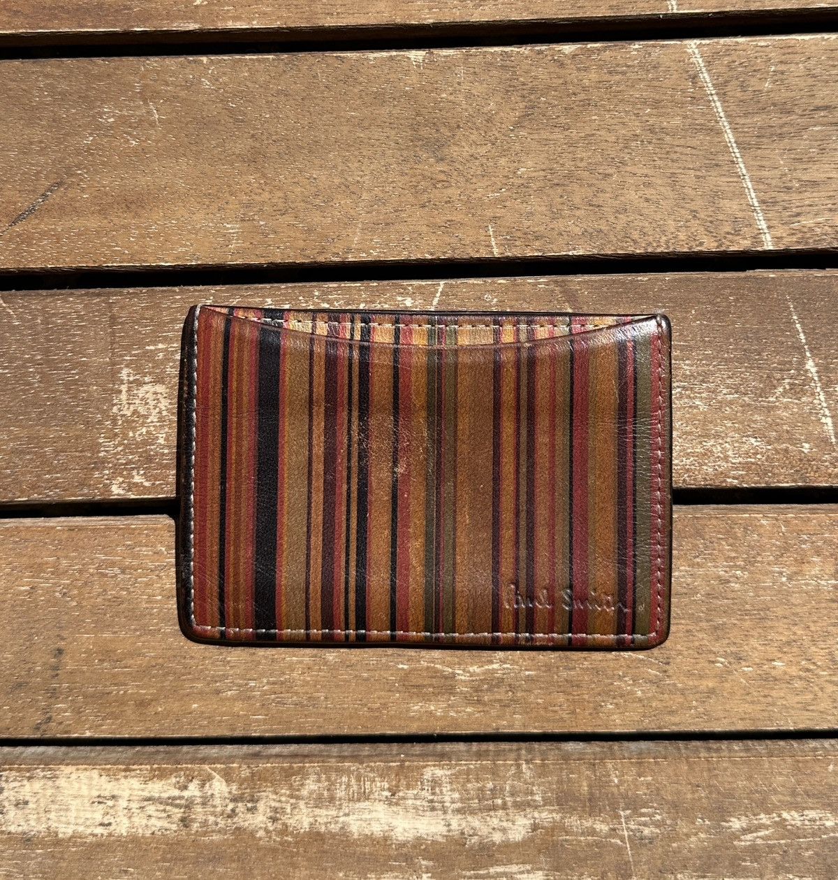 Paul Smith Paul Smith Multicolor Stripe Card Holder Size ONE SIZE - 1 Thumbnail