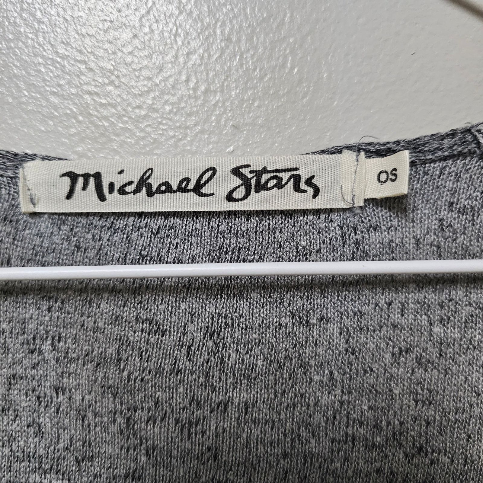 Michael Stars Michael Stars Asymmetrical Front Sweater Tunic Gray O/S Size ONE SIZE - 4 Thumbnail