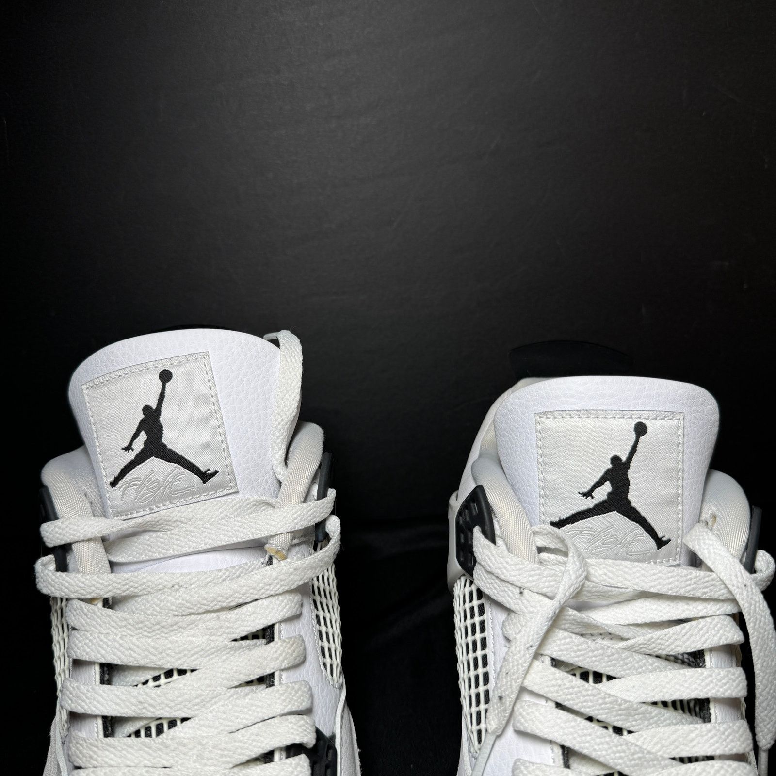 Jordan Brand × Nike Size 12 - Nike Air Jordan 4 Retro Military Black Men's Shoes Size US 12 / EU 45 - 3 Thumbnail