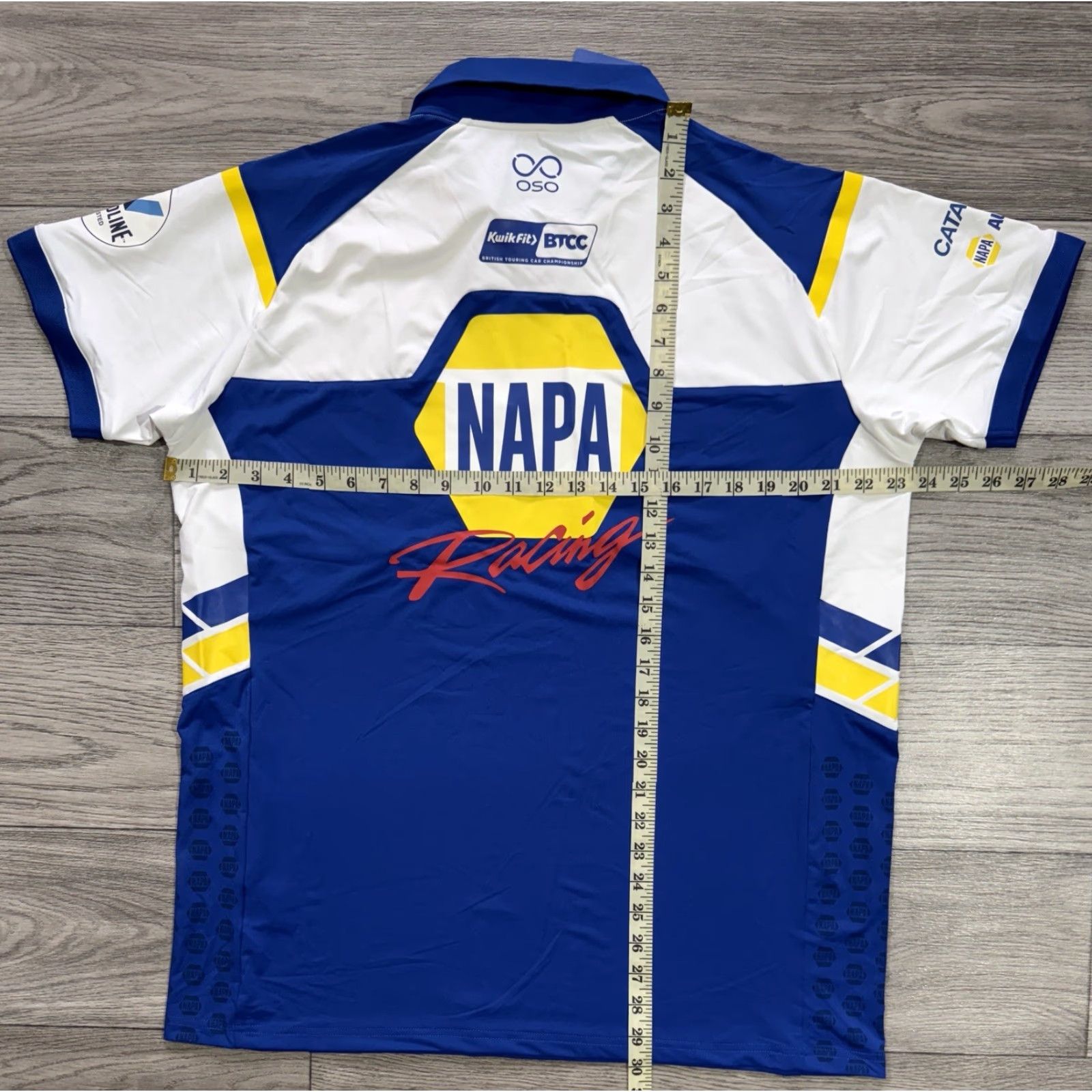 Vintage NWT BTCC Napa Racing Polo Shirt Mens XL White Shirt Size US XL / EU 56 / 4 - 3 Thumbnail