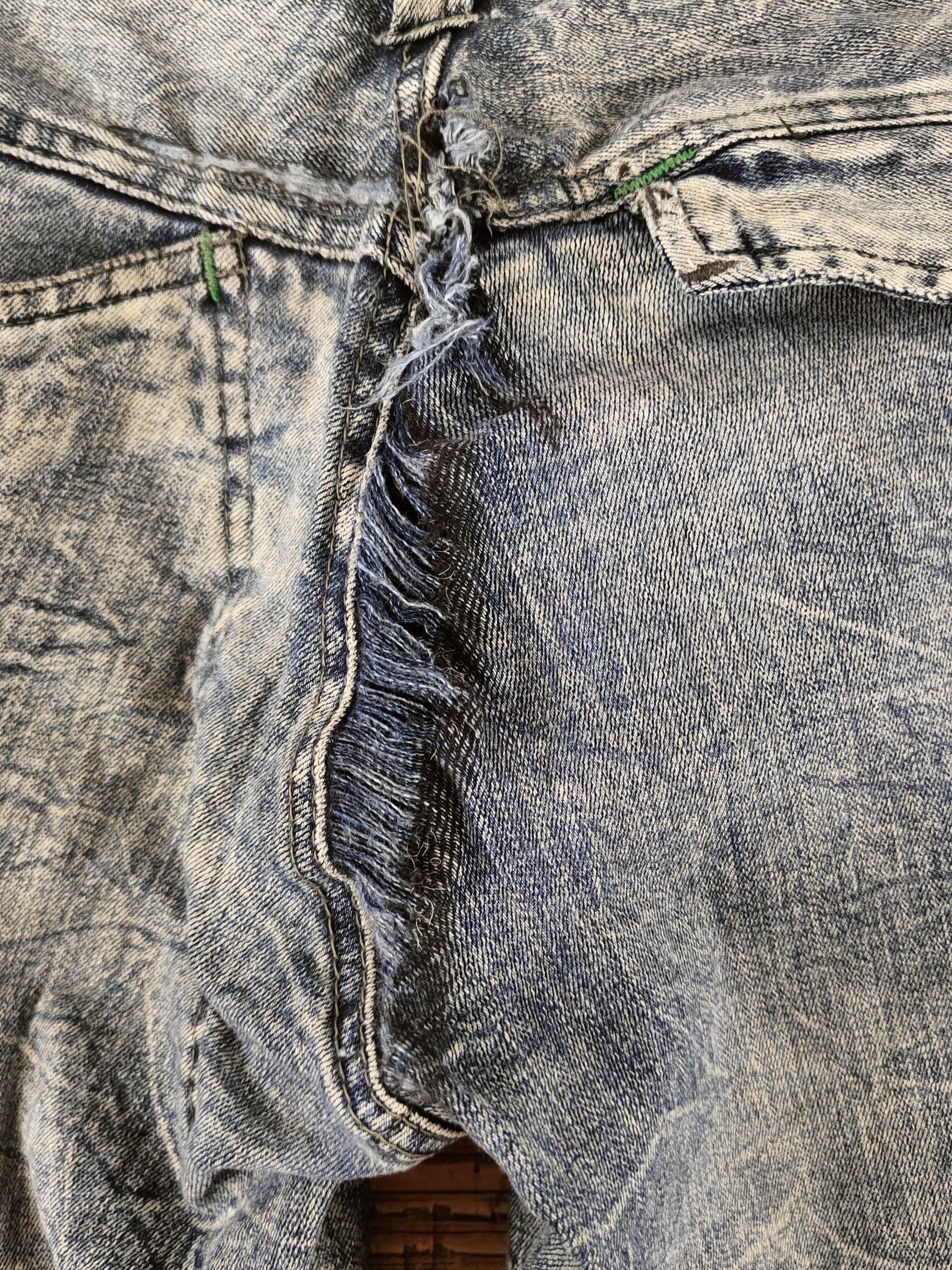 Japanese Brand D Torachi Blue Distressed Ripped Jeans #S2914 Size US 28 / EU 44 - 7 Thumbnail