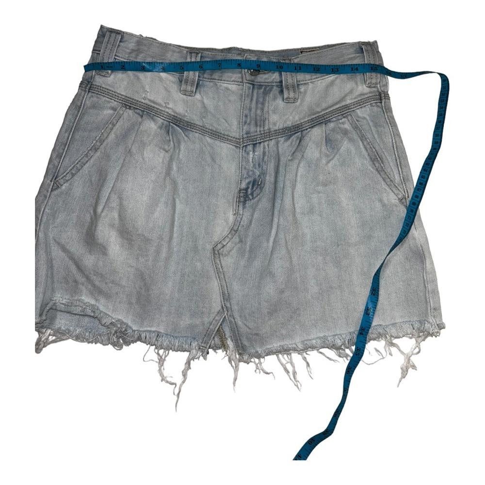 Free People Free People l Sidecar Denim Silver Lake Mini Skirt 27 Size 27" / US 4 / IT 40 - 4 Thumbnail