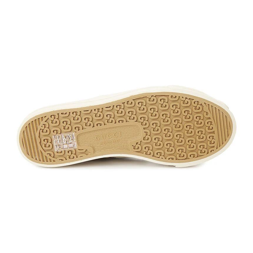 Gucci oc11z0126 Women's Slip-On Sneakers in Beige Size US 6.5 / IT 36.5 - 6 Thumbnail
