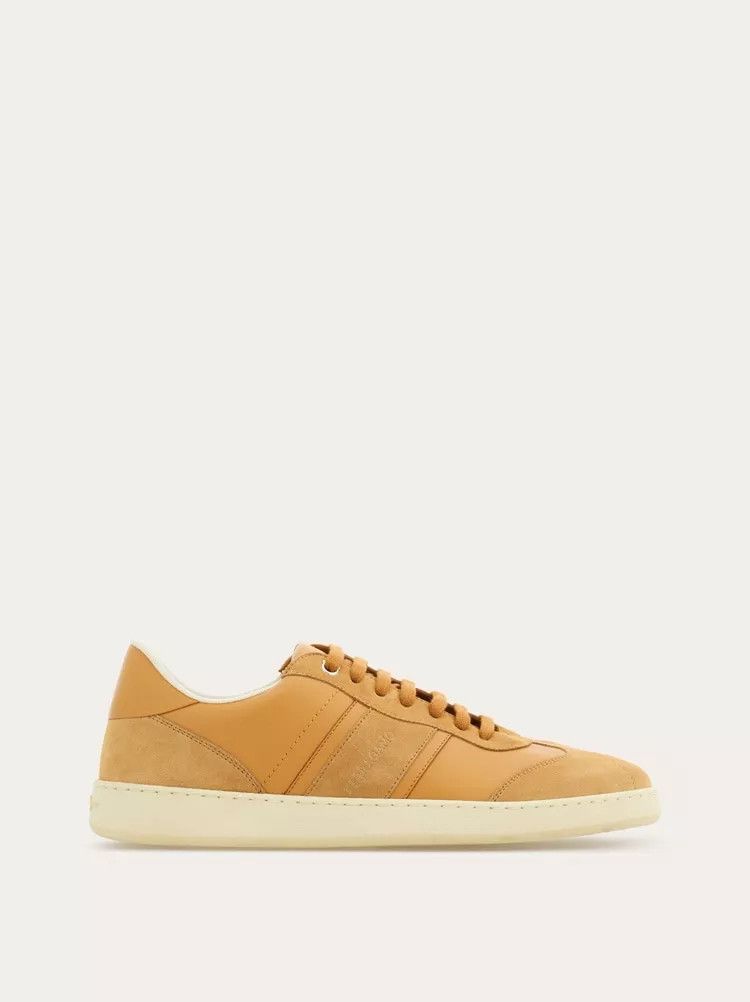 Salvatore Ferragamo o1s1rm0924 Signature Low-Top Sneakers in Light Camel Size US 12.5 / EU 45-46 - 1 Thumbnail