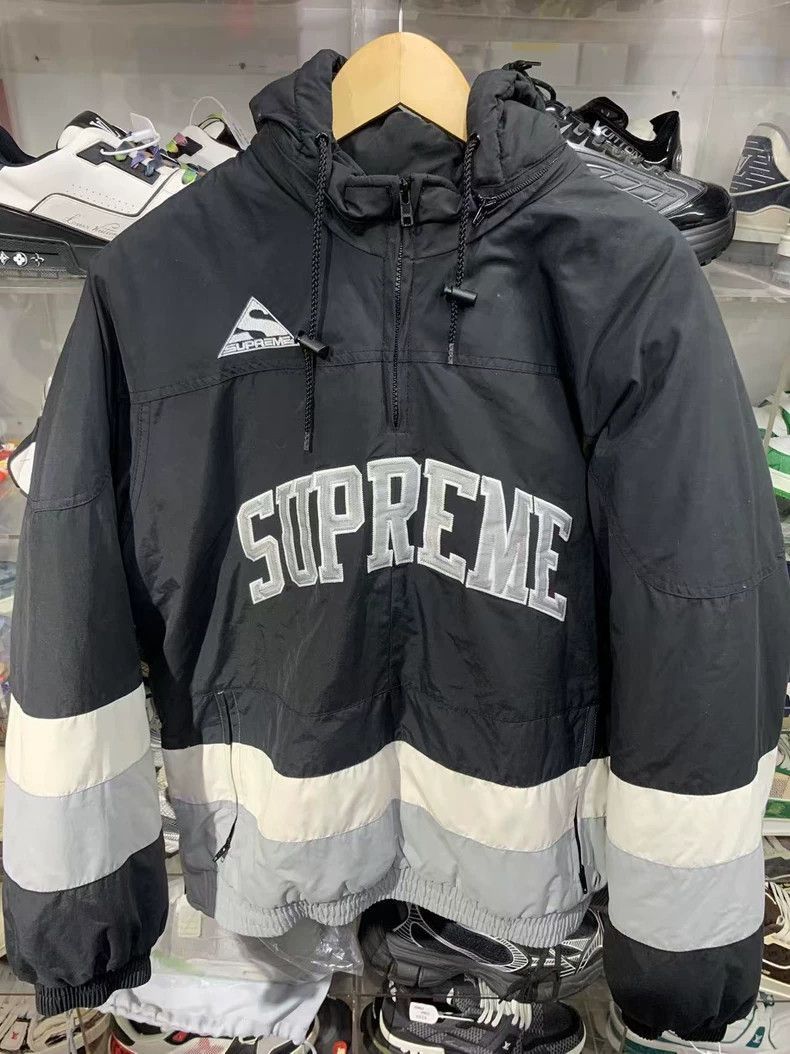 ジャケット・アウター Supreme Woven Stripe Hooded Jacket black Supreme Woven Stripe Hooded Jacket (SS25) - $298