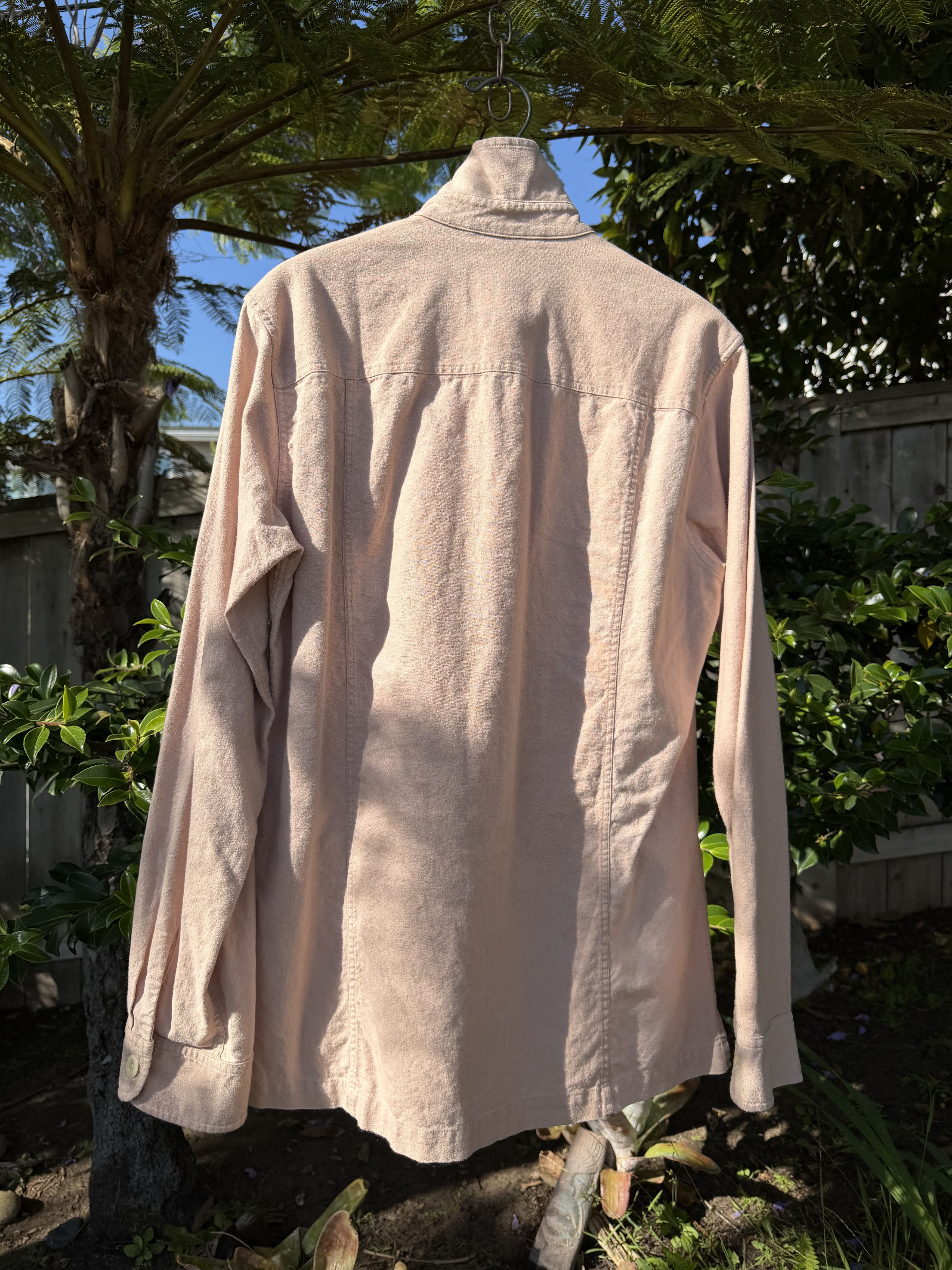 Corridor Corridor Linen Cotton Overshirt Dusty Rose Small Made USA Size US S / EU 44-46 / 1 - 6 Thumbnail