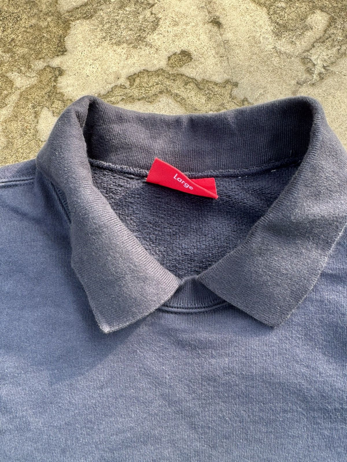 Supreme Supreme Polo Crewneck FW17 Blue Large Size US L / EU 52-54 / 3 - 4 Thumbnail