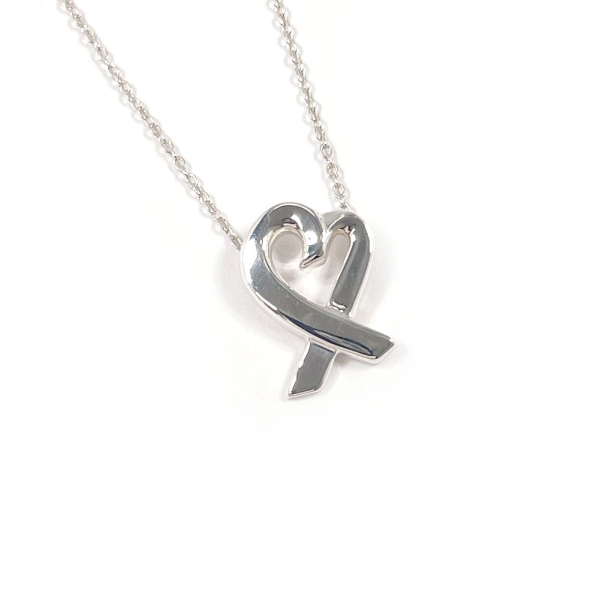 Tiffany & Co. TIFFANY&Co. Tiffany Loving Heart Paloma Picasso Necklace, Sterling Silver 925, Silver, Women's Size ONE SIZE - 1 Thumbnail