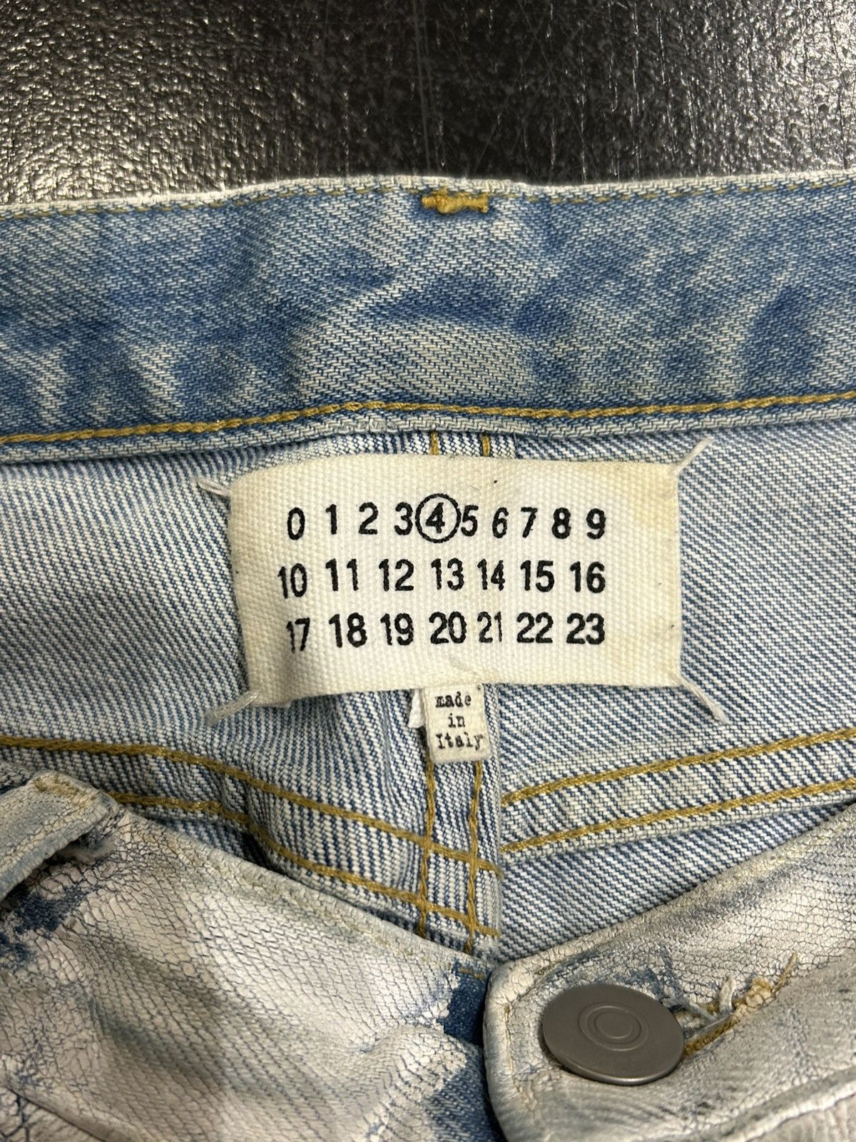 Maison Margiela Maison Margiela Paint Crackle Denim Size US 32 / EU 48 - 3 Thumbnail