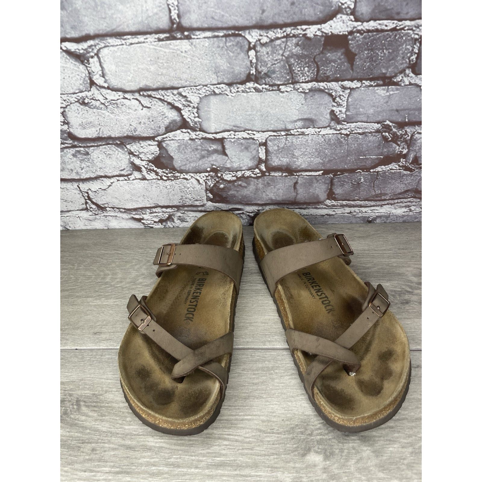 Birkenstock Birkenstock Mayari Mocha Brown Leather Strap Sandals Women’s Size US 10 / IT 40 - 6 Thumbnail