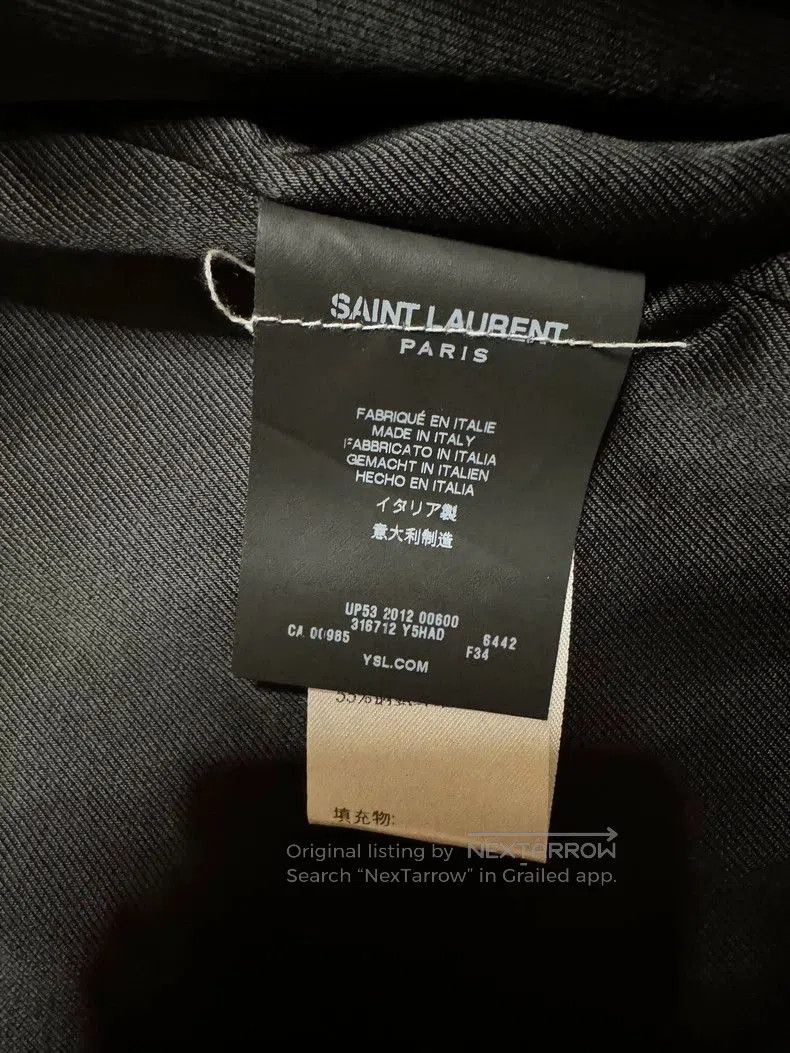 Yves Saint Laurent saint laurent classic red leather biker jacket. Size XS / US 0-2 / IT 36-38 - 3 Thumbnail